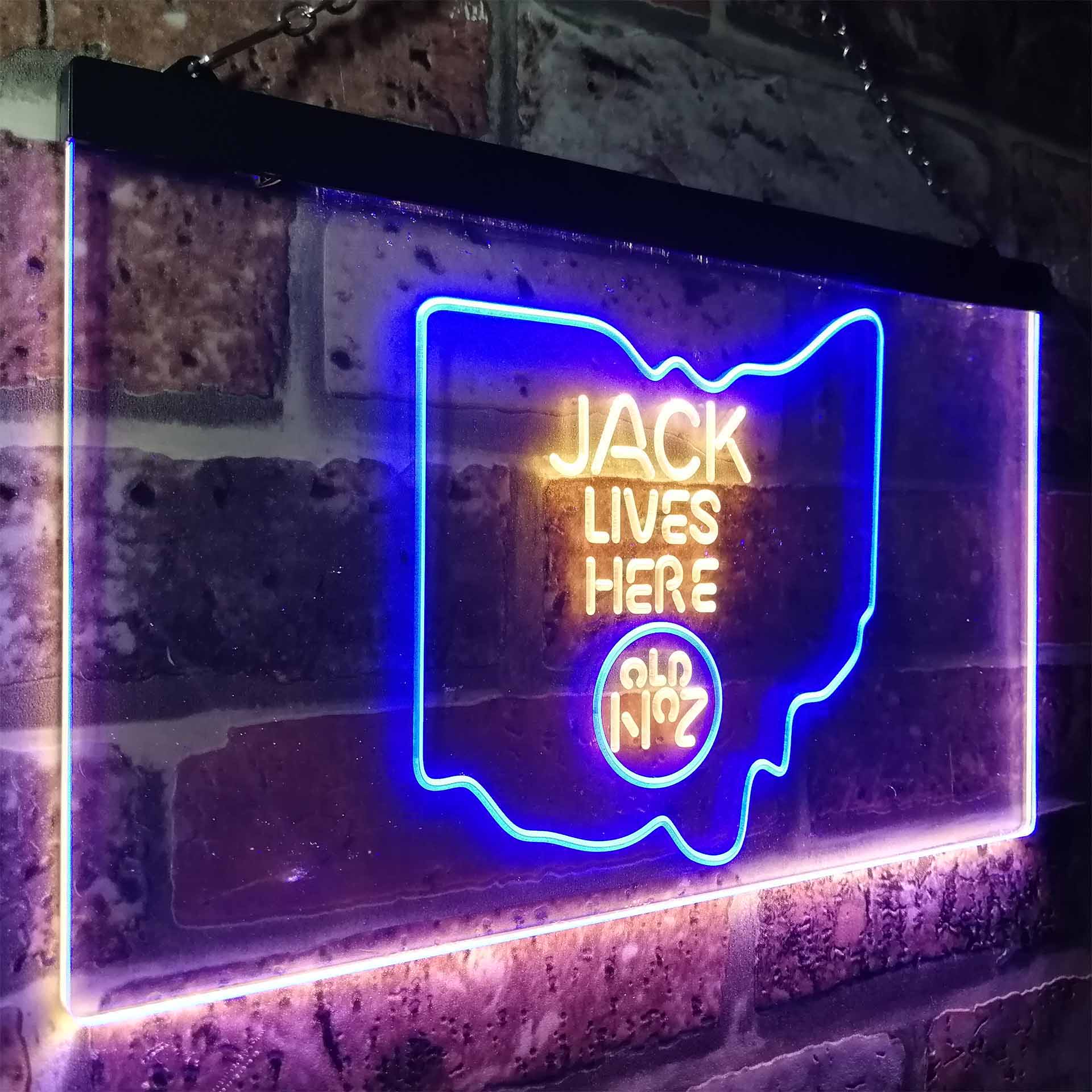 Ohio Jack Lives Here Neon LED Sign