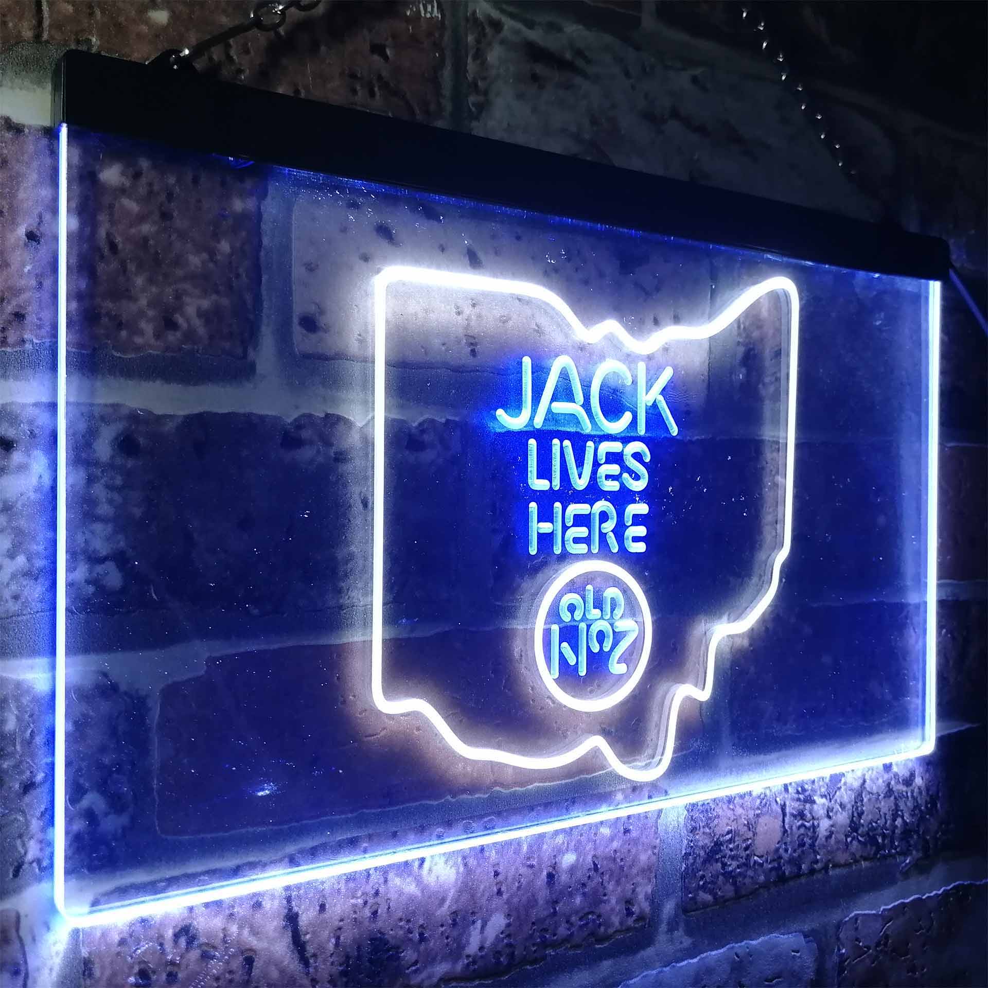 Ohio Jack Lives Here Neon LED Sign