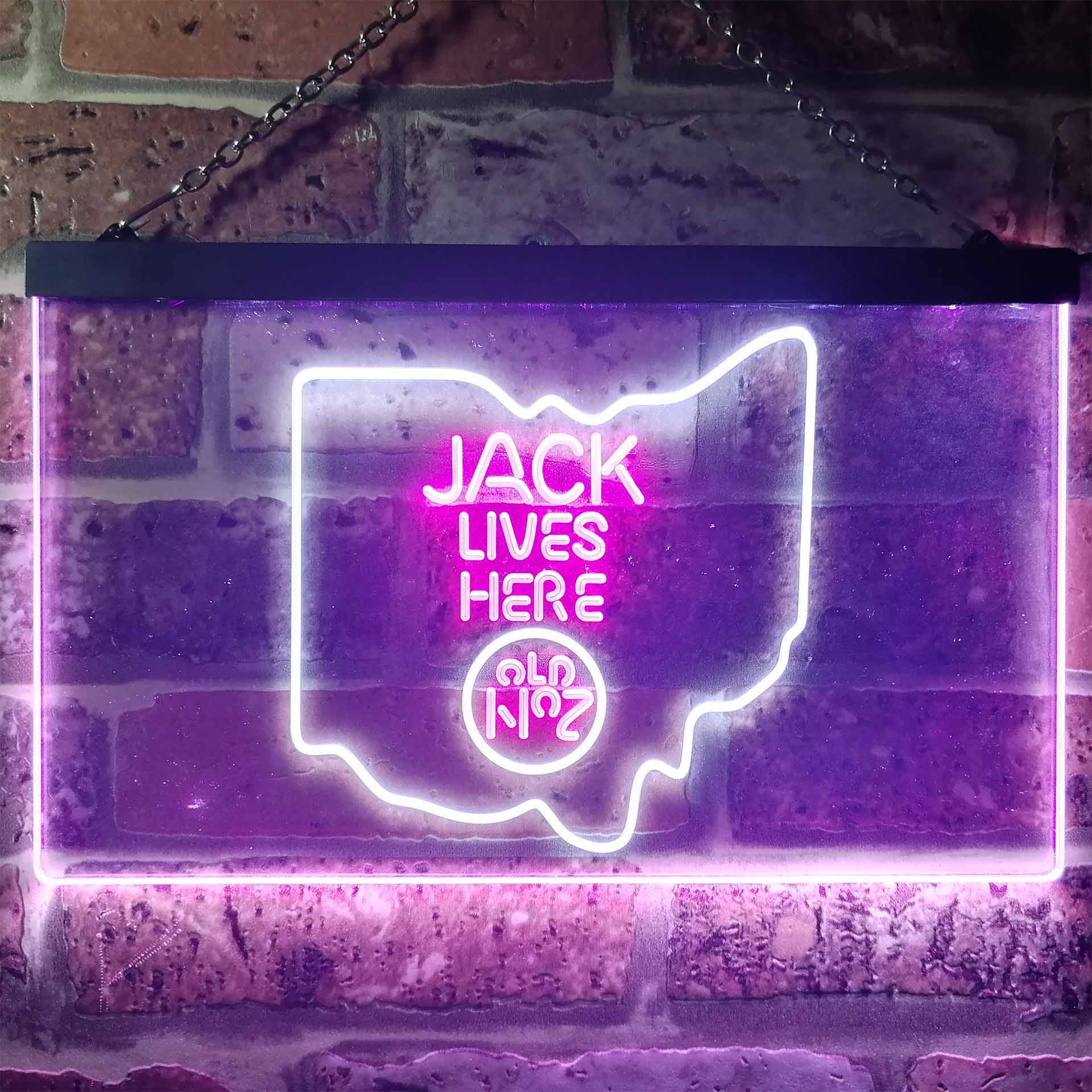 Ohio Jack Lives Here Neon LED Sign