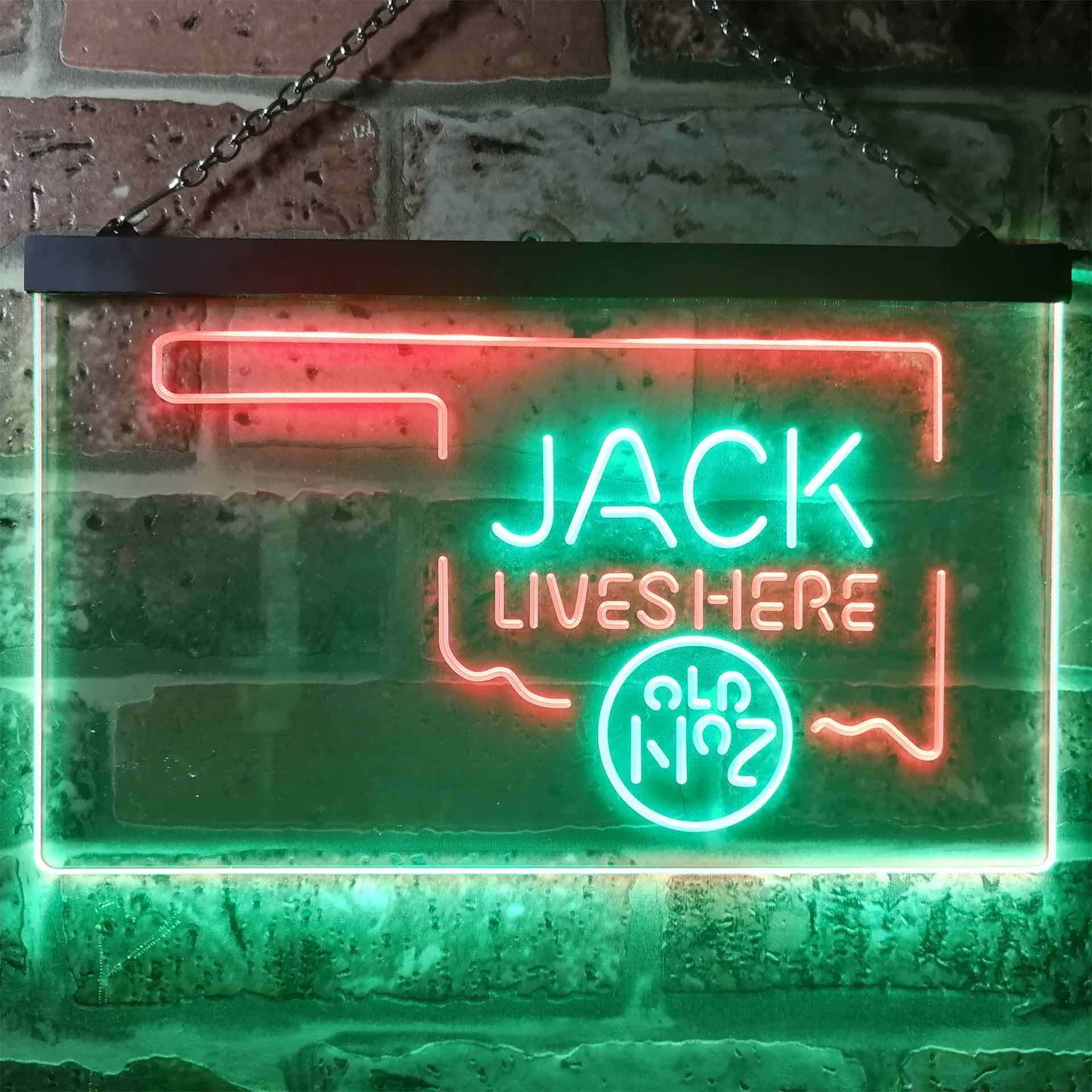 Oklahoma Jack Lives Here Neon LED Sign