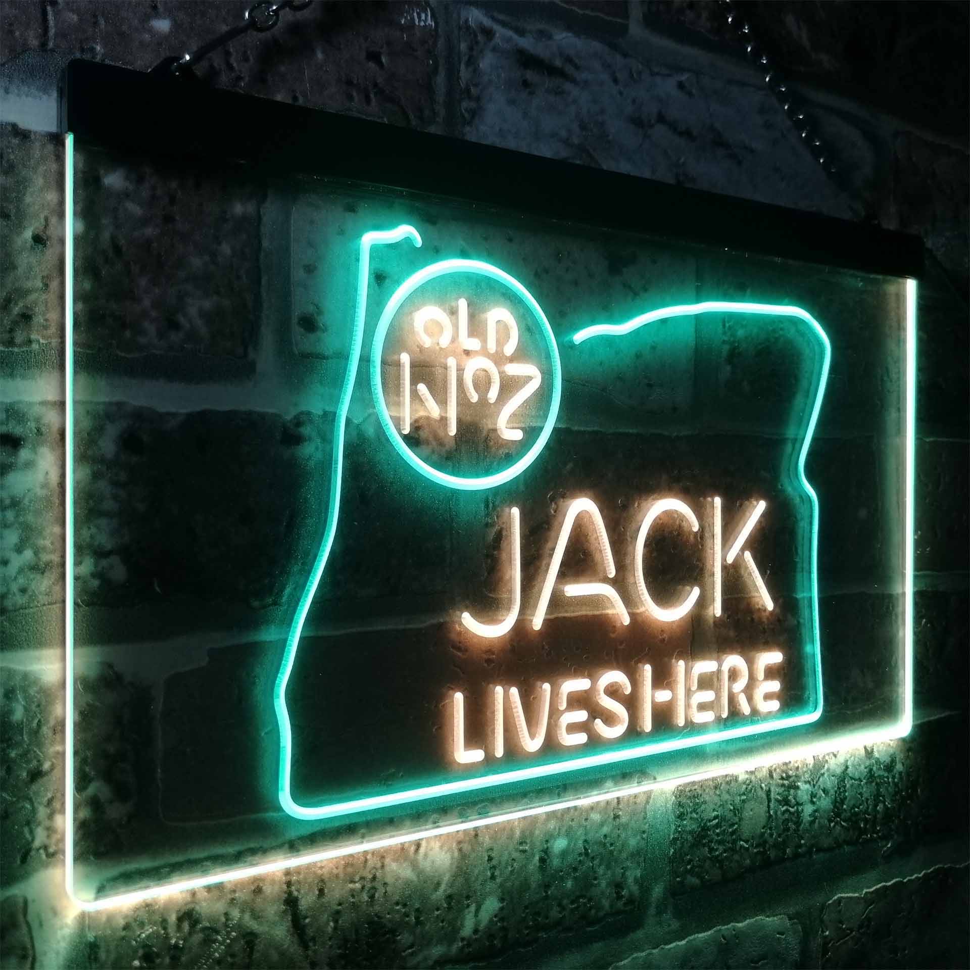 Oregon Jack Lives Here Neon LED Sign