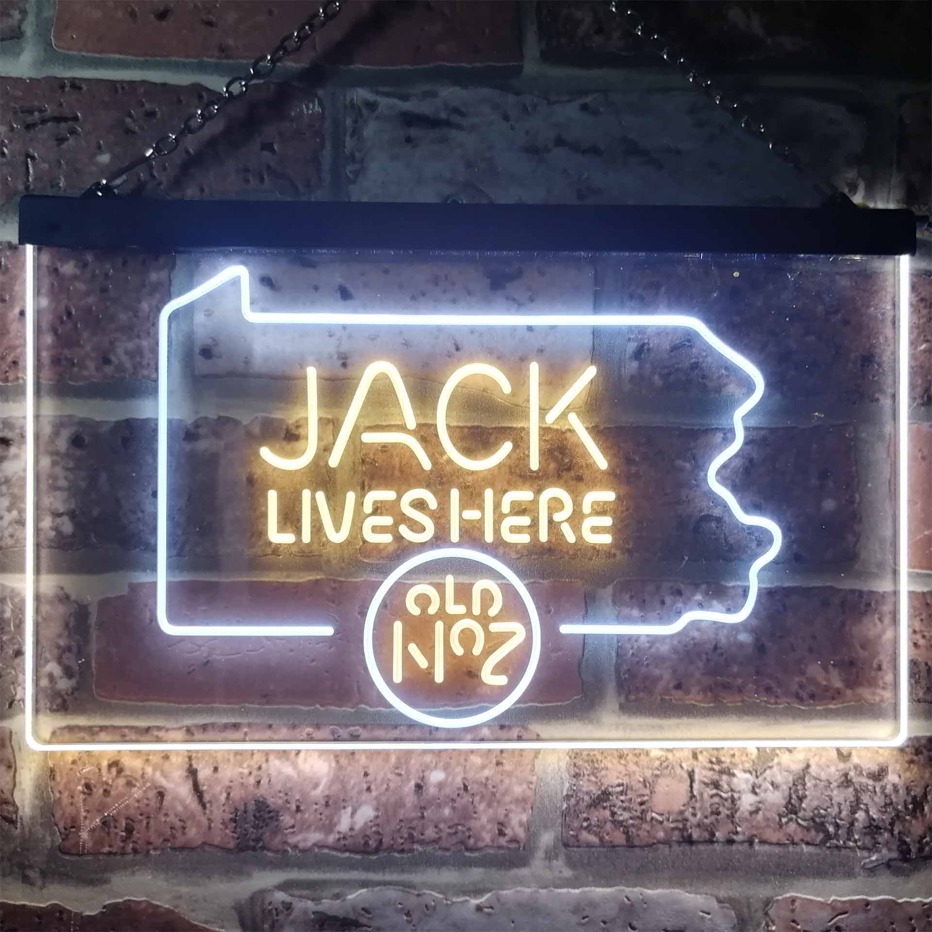 Pennsylvania Jack Lives Here Neon LED Sign