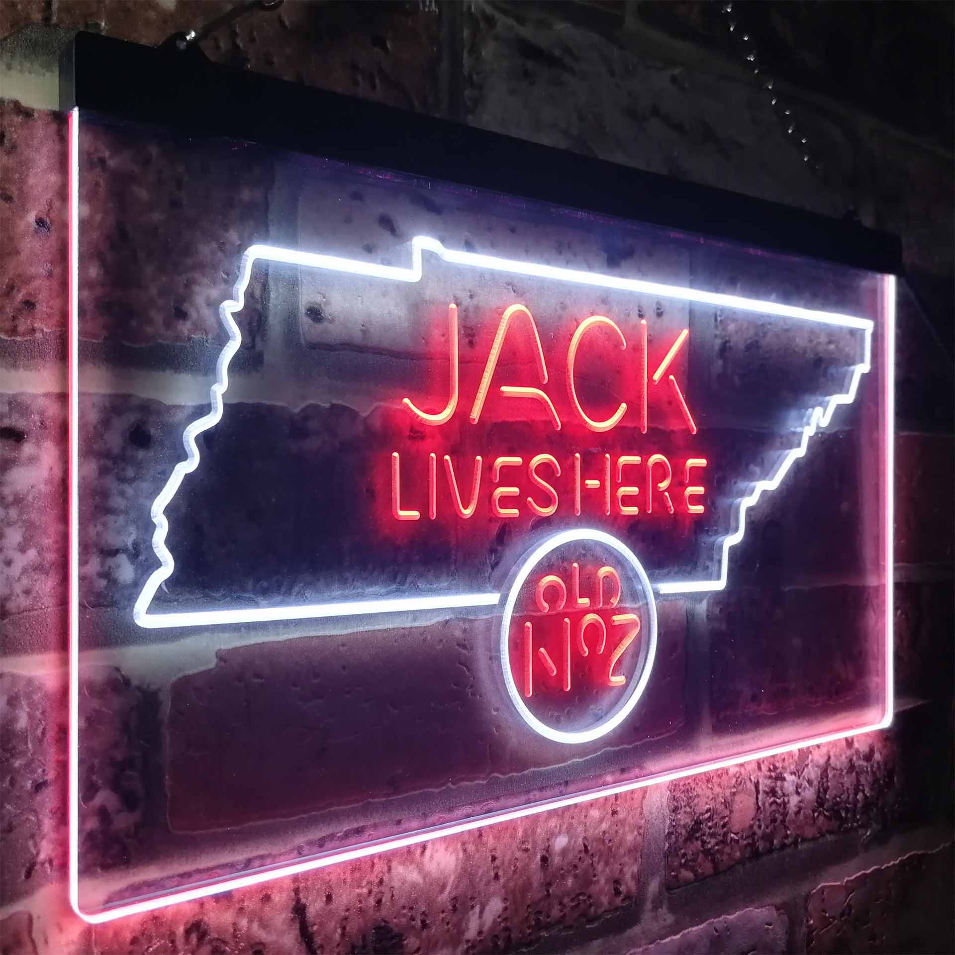Tennessee Jack Lives Here Neon LED Sign