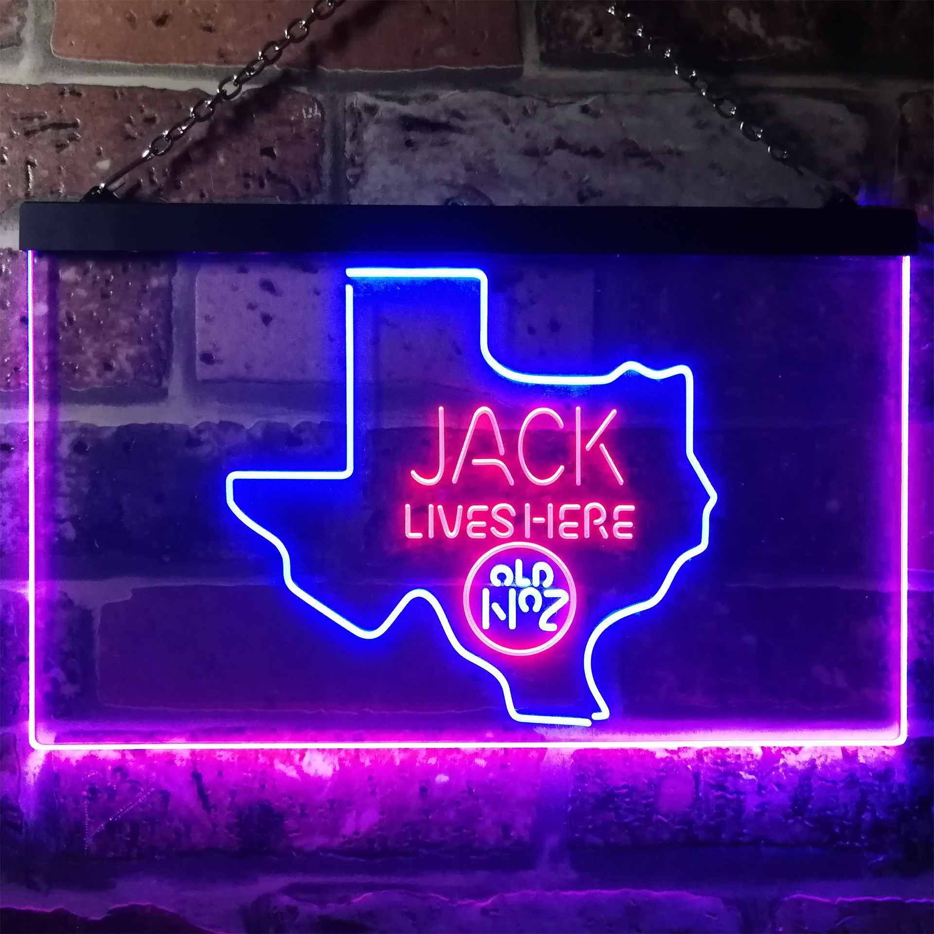 Texas Jack Lives Here Man Cave Led Neon Light Decoration Gifts Neon LED Sign