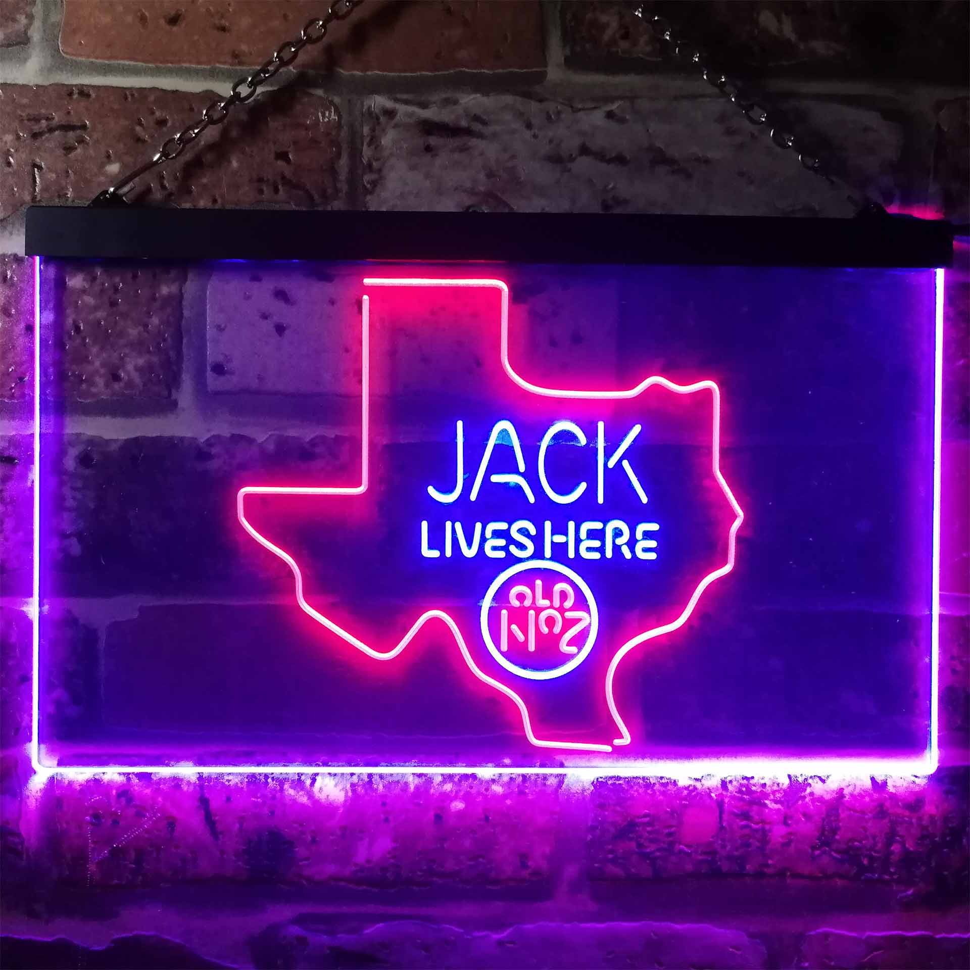 Texas Jack Lives Here Man Cave Led Neon Light Decoration Gifts Neon LED Sign