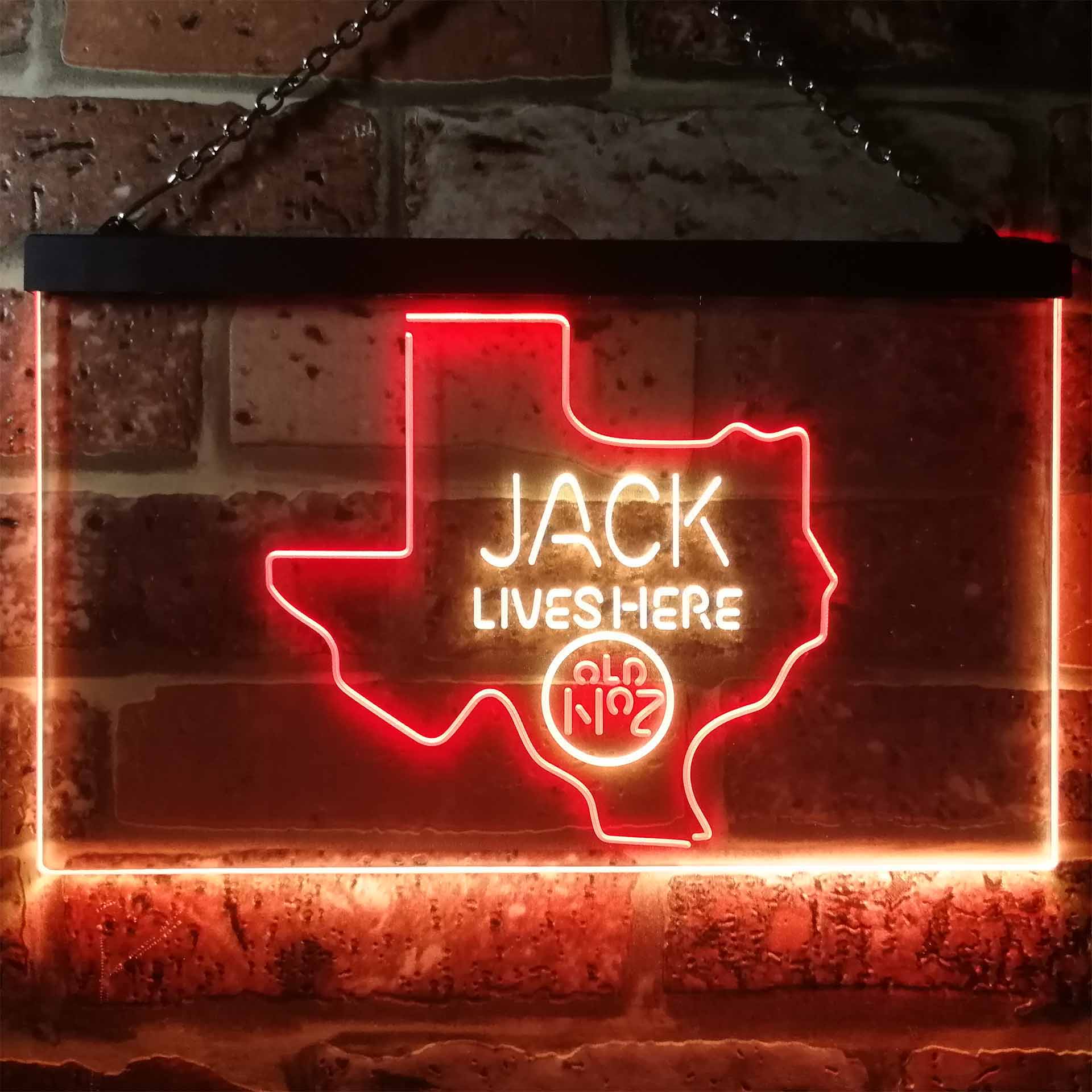 Texas Jack Lives Here Man Cave Led Neon Light Decoration Gifts Neon LED Sign