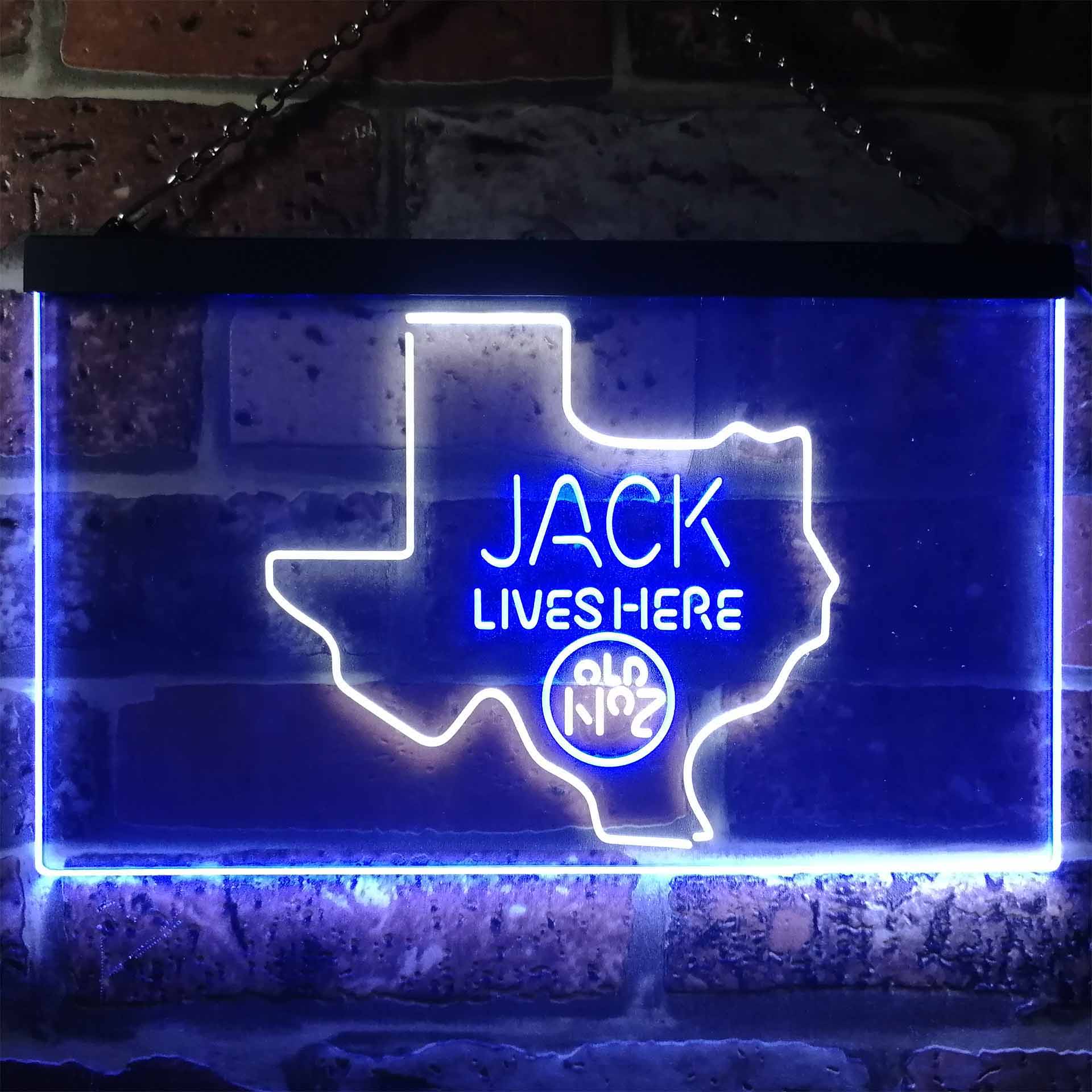 Texas Jack Lives Here Man Cave Led Neon Light Decoration Gifts Neon LED Sign