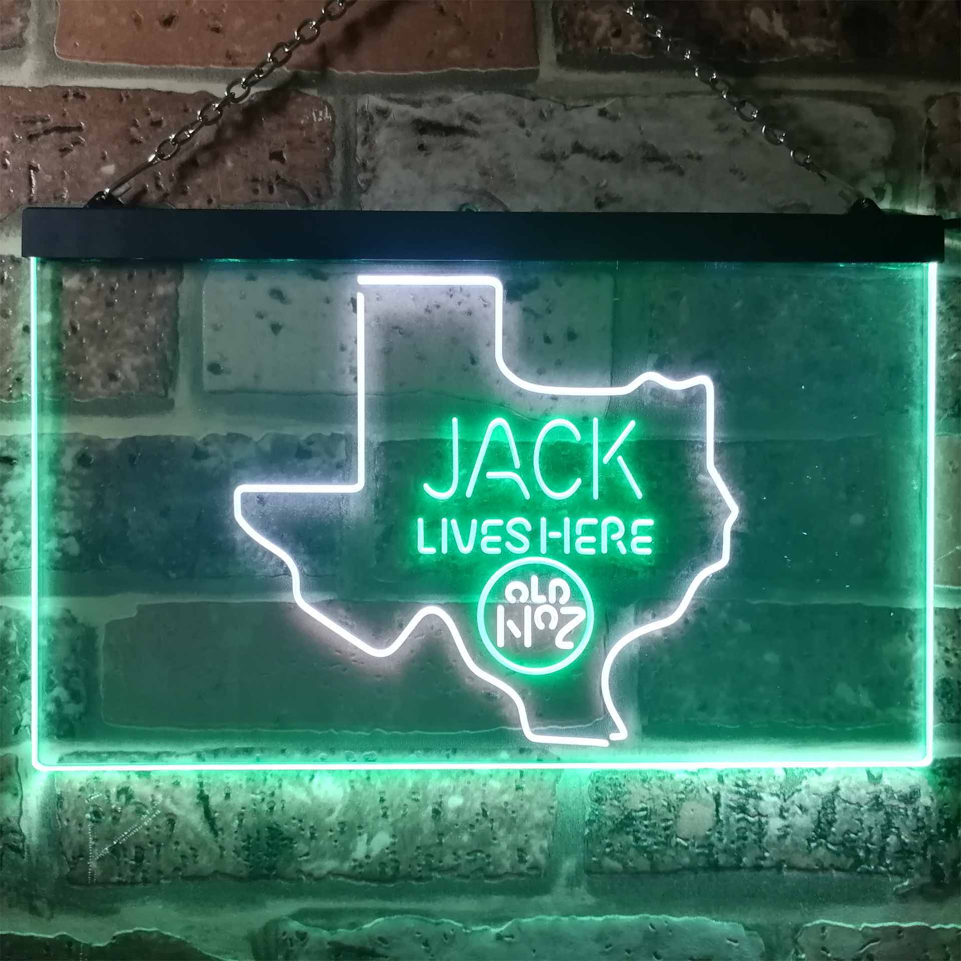 Texas Jack Lives Here Man Cave Led Neon Light Decoration Gifts Neon LED Sign