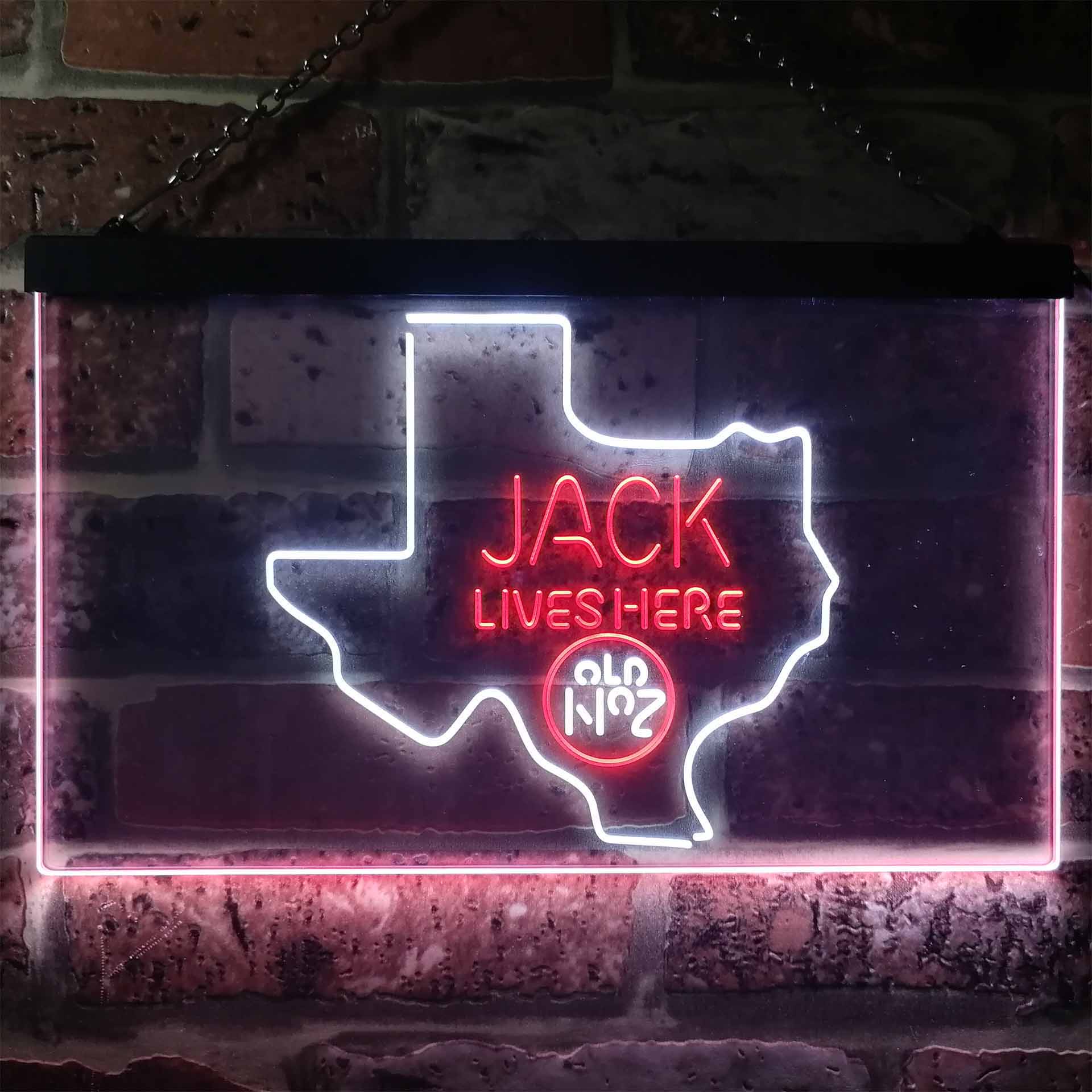 Texas Jack Lives Here Man Cave Led Neon Light Decoration Gifts Neon LED Sign