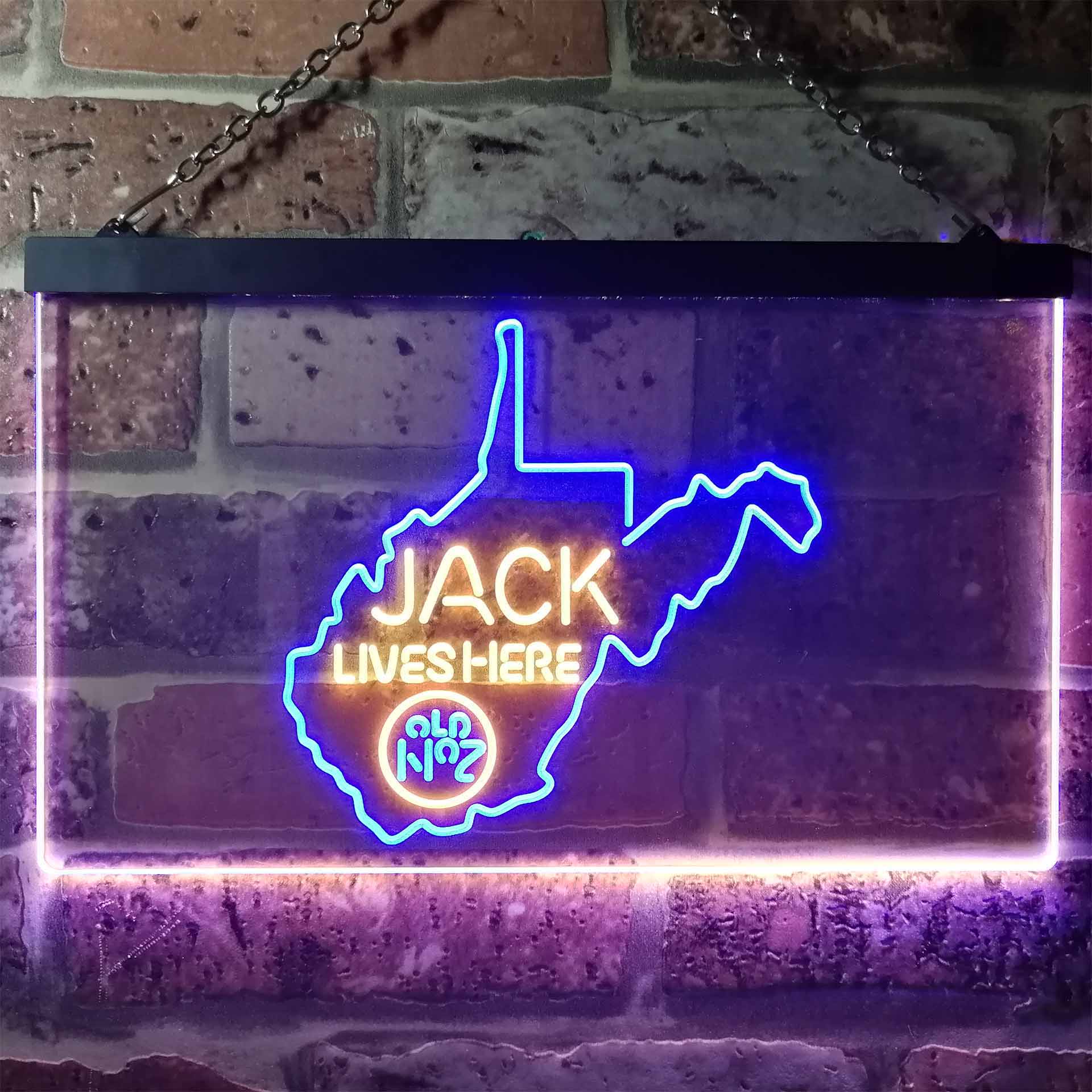 West Viginia Jack Lives Here Neon LED Sign