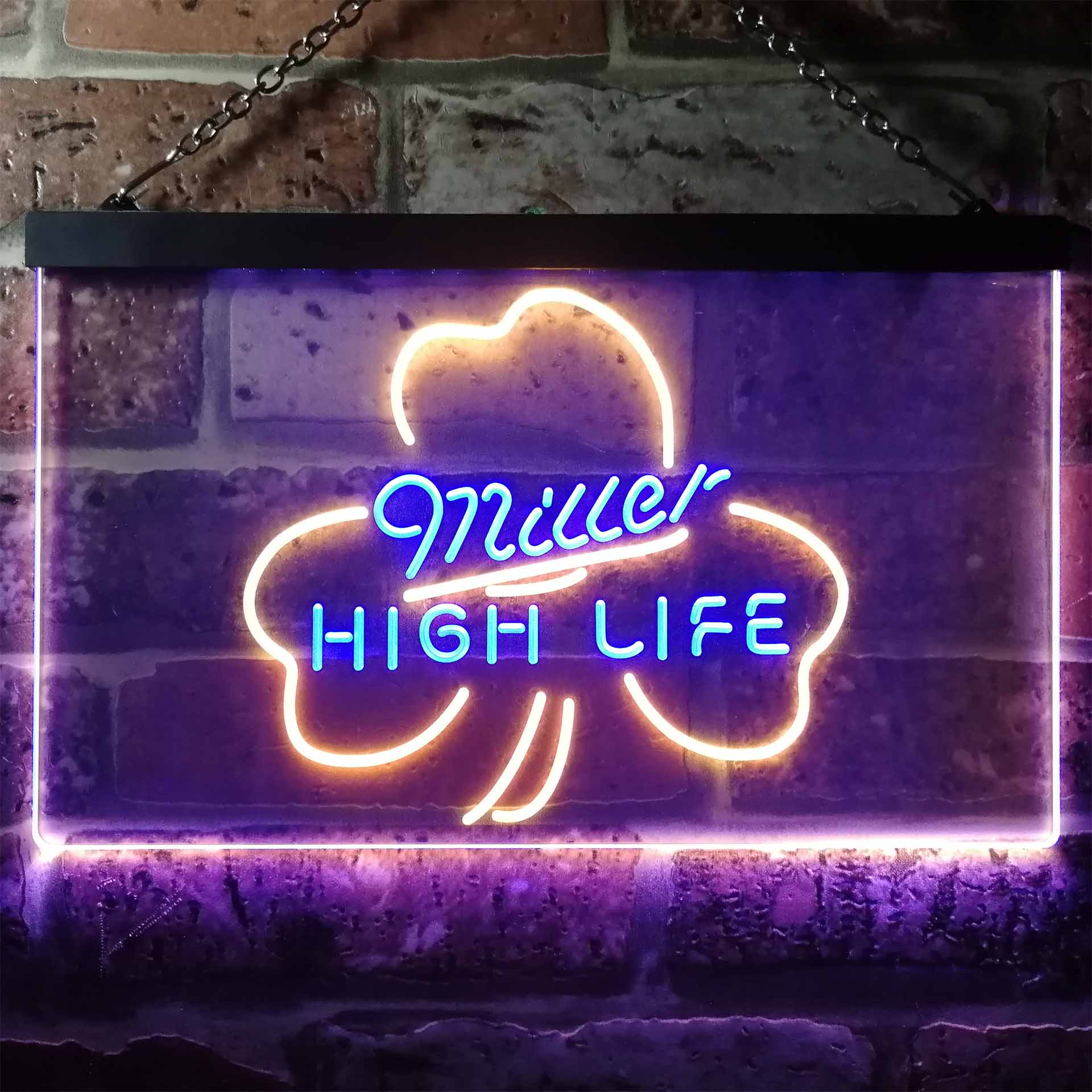 Miller High Life Shamrock Neon LED Sign