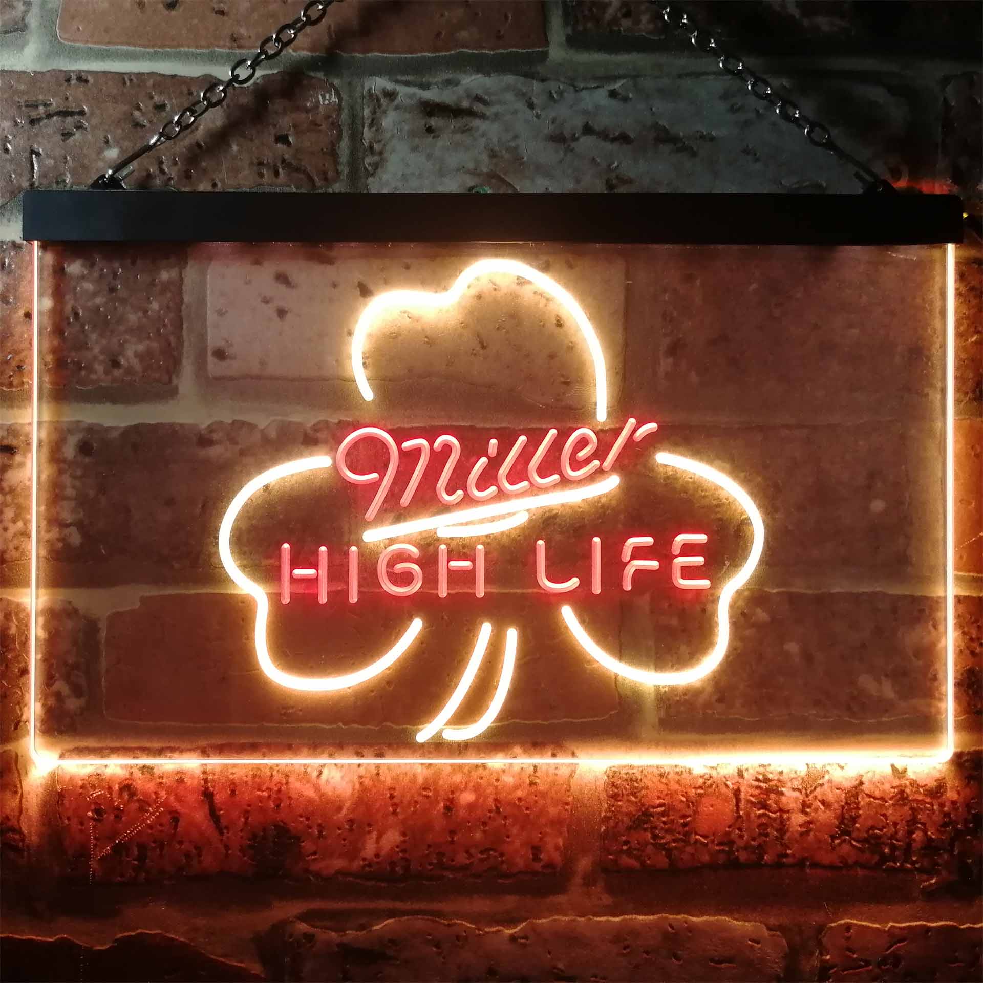 Miller High Life Shamrock Neon LED Sign