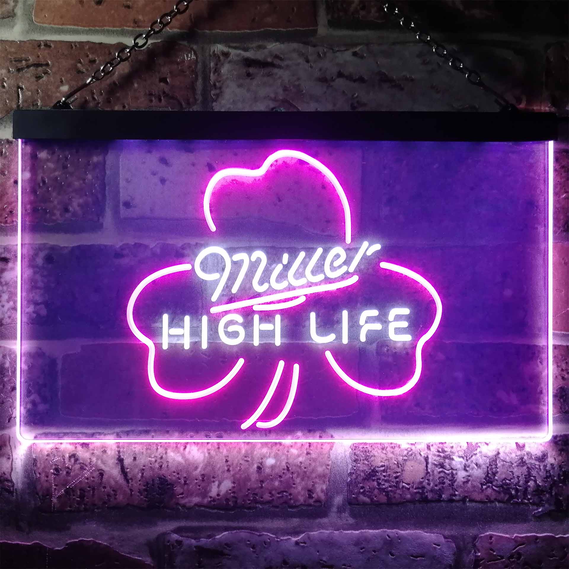 Miller High Life Shamrock Neon LED Sign