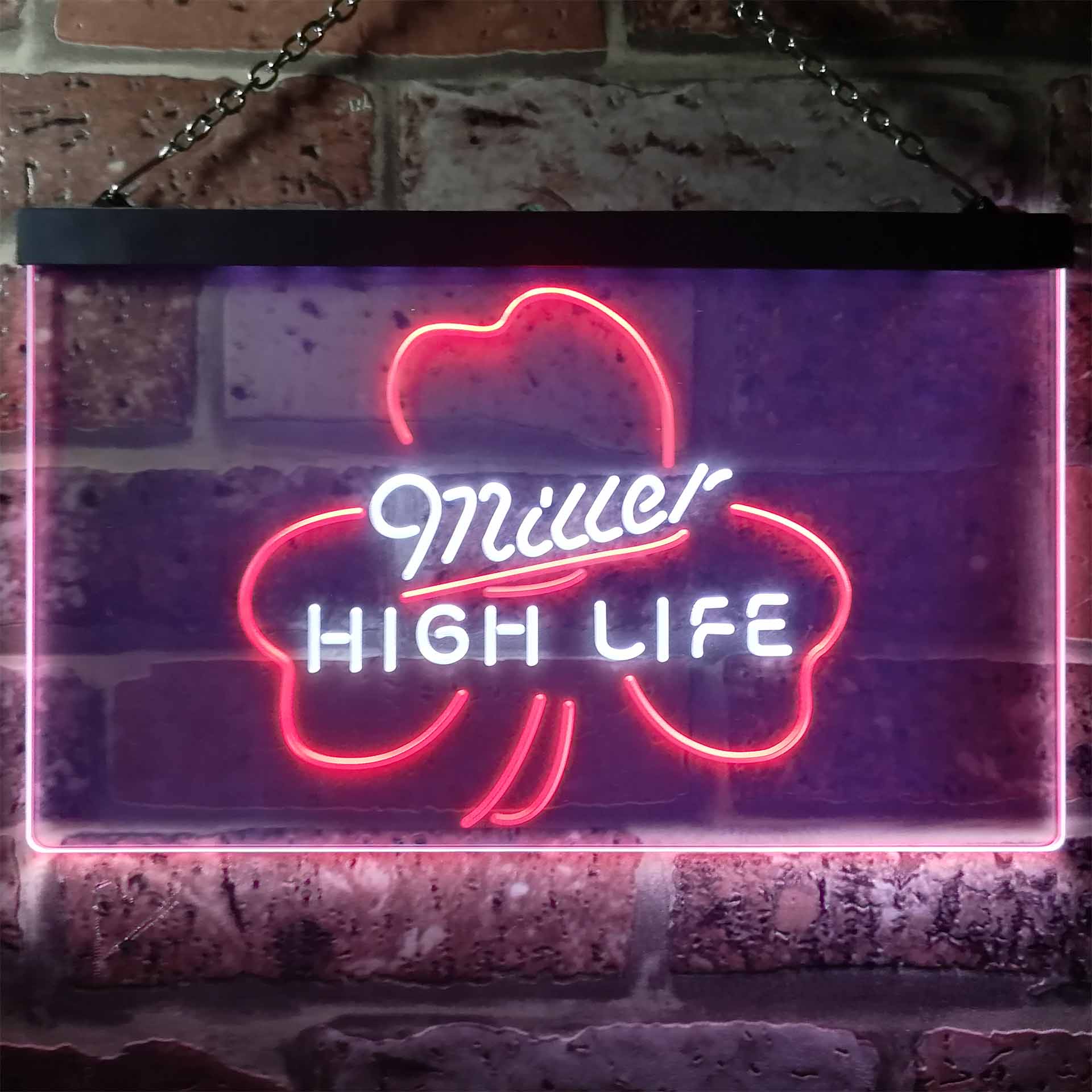 Miller High Life Shamrock Neon LED Sign