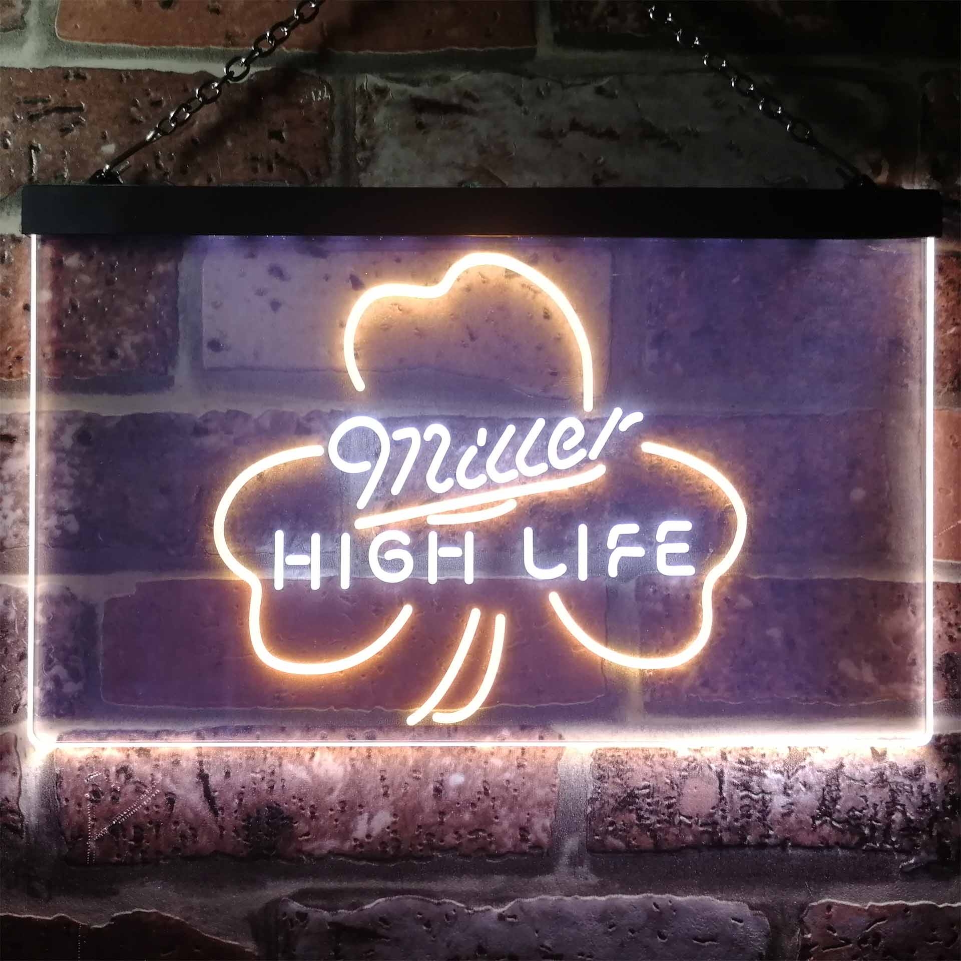 Miller High Life Shamrock Neon LED Sign