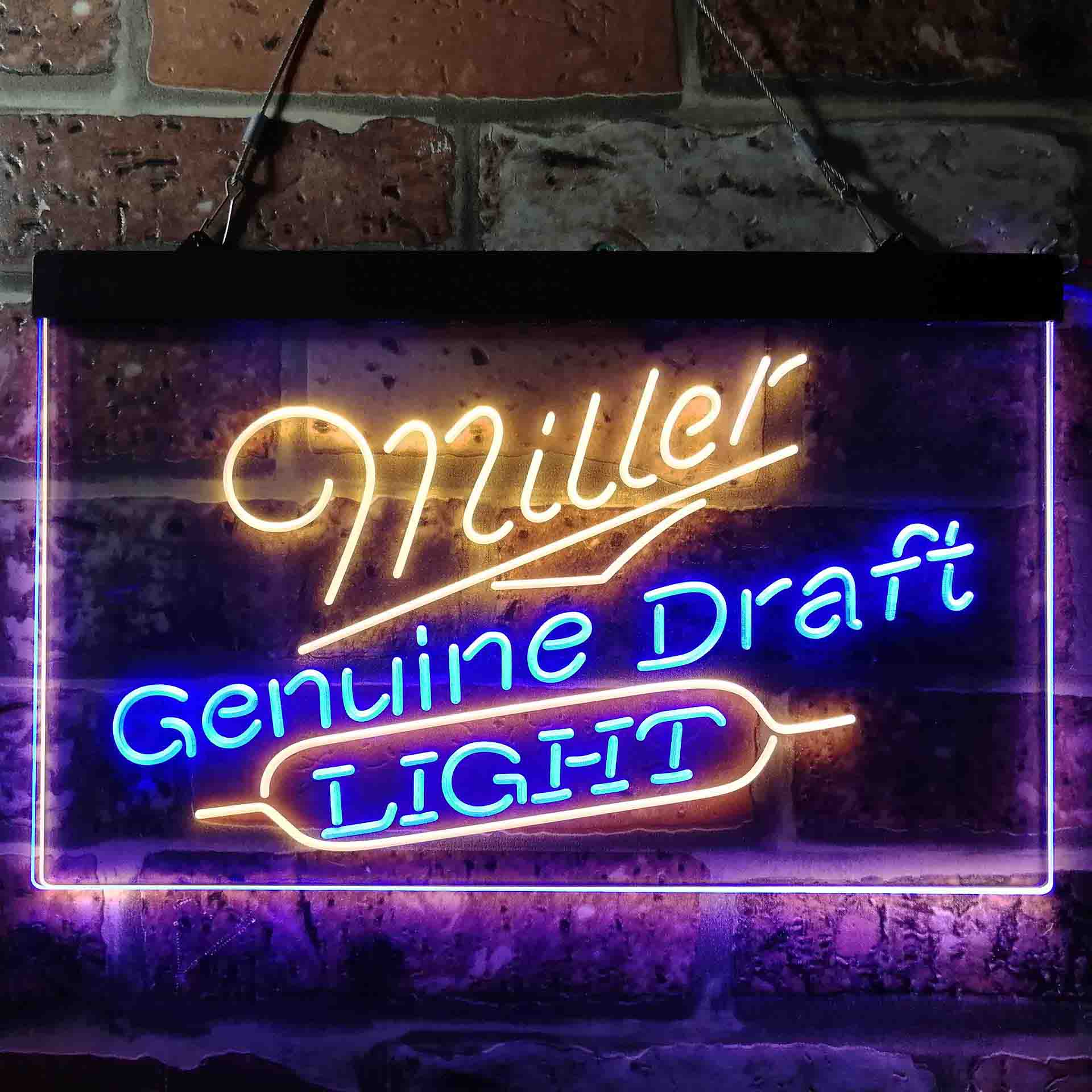 Miller Genuine Draft Light Neon LED Sign