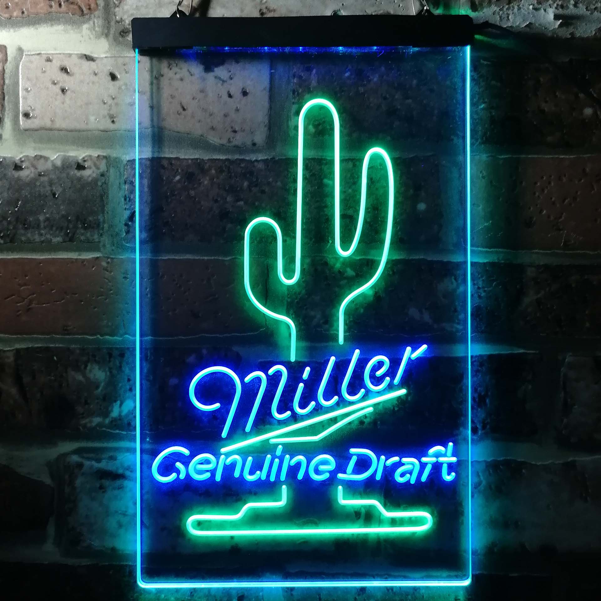 Miller Genuine Draft Cactus Neon LED Sign