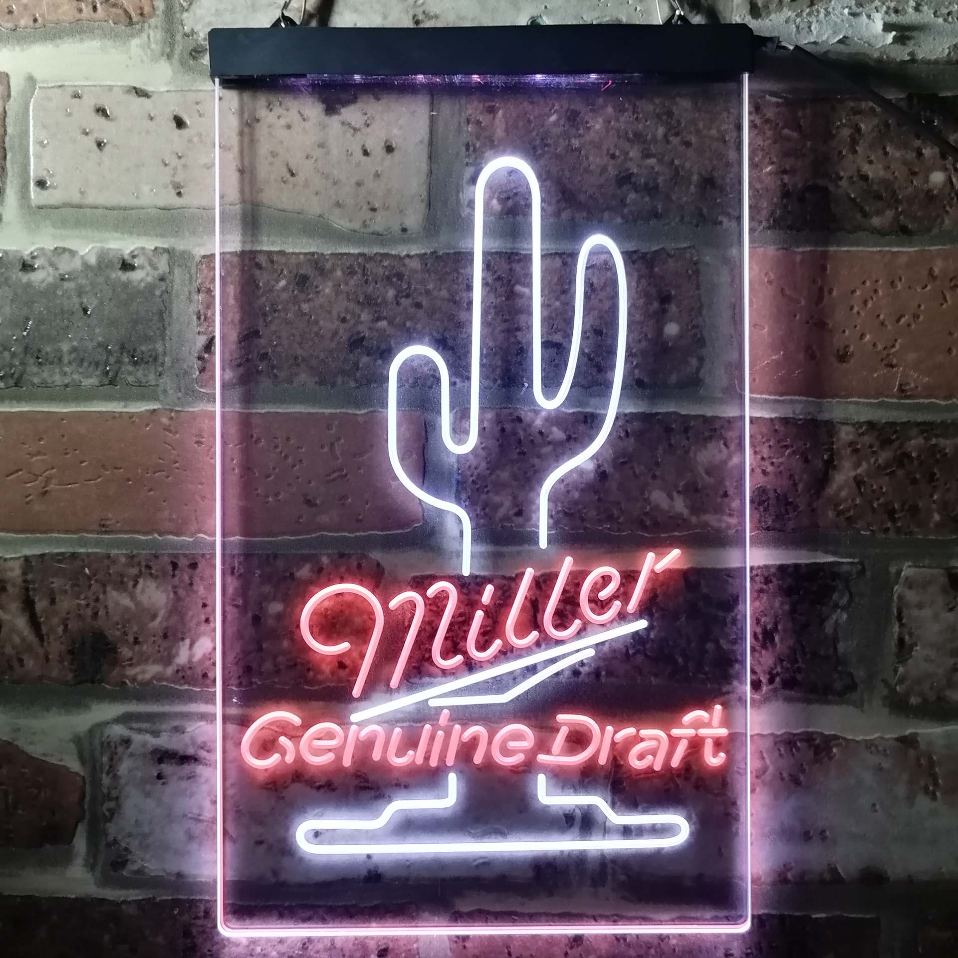 Miller Genuine Draft Cactus Neon LED Sign