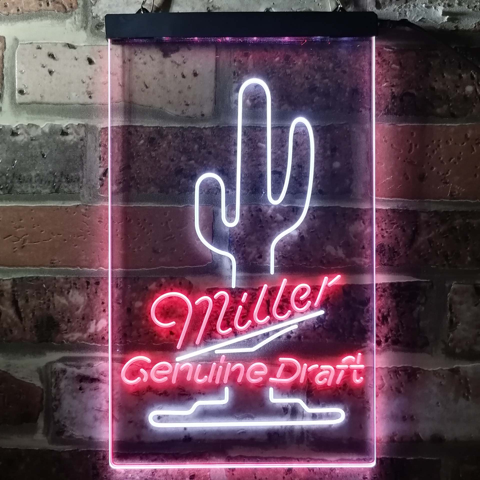 Miller Genuine Draft Cactus Neon LED Sign