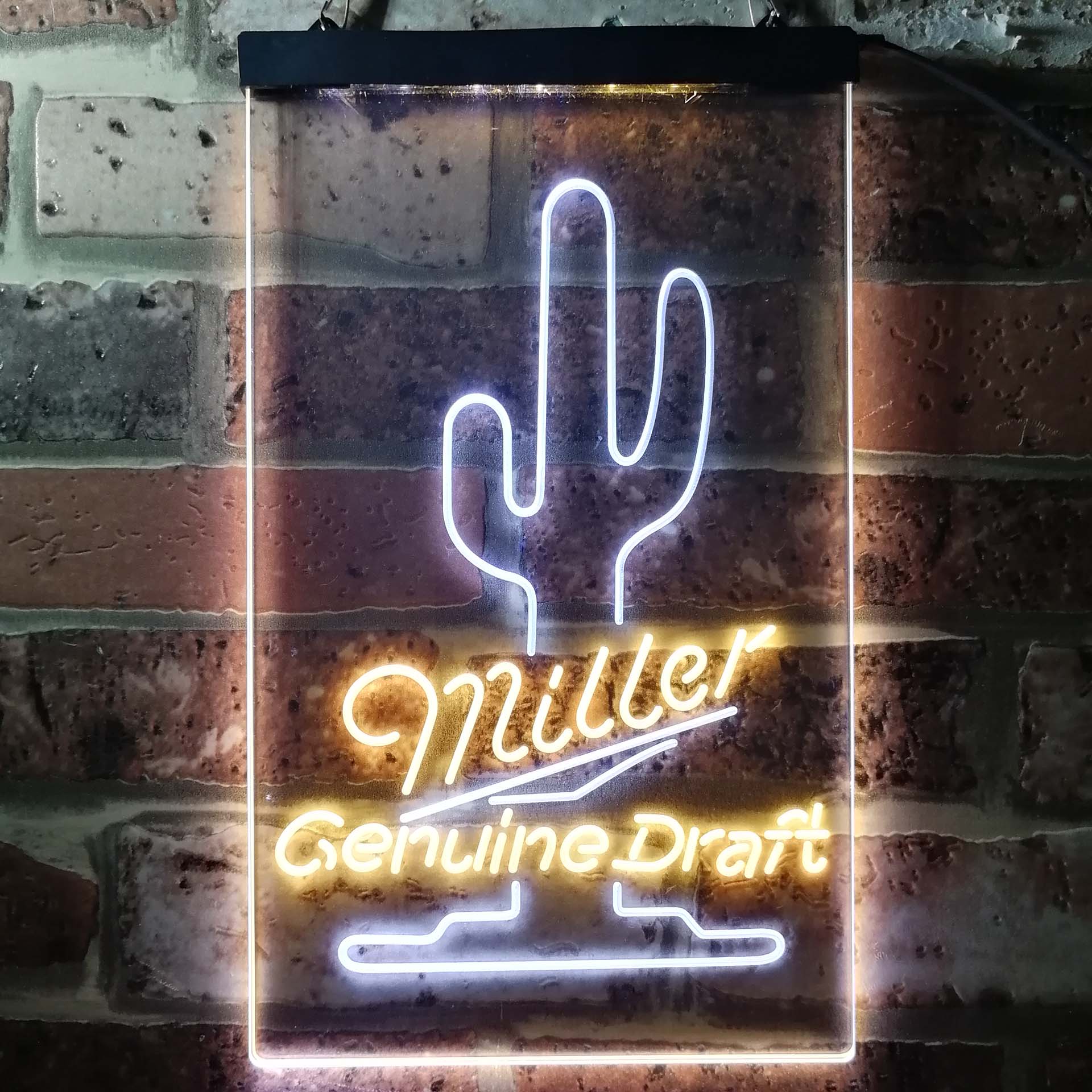 Miller Genuine Draft Cactus Neon LED Sign