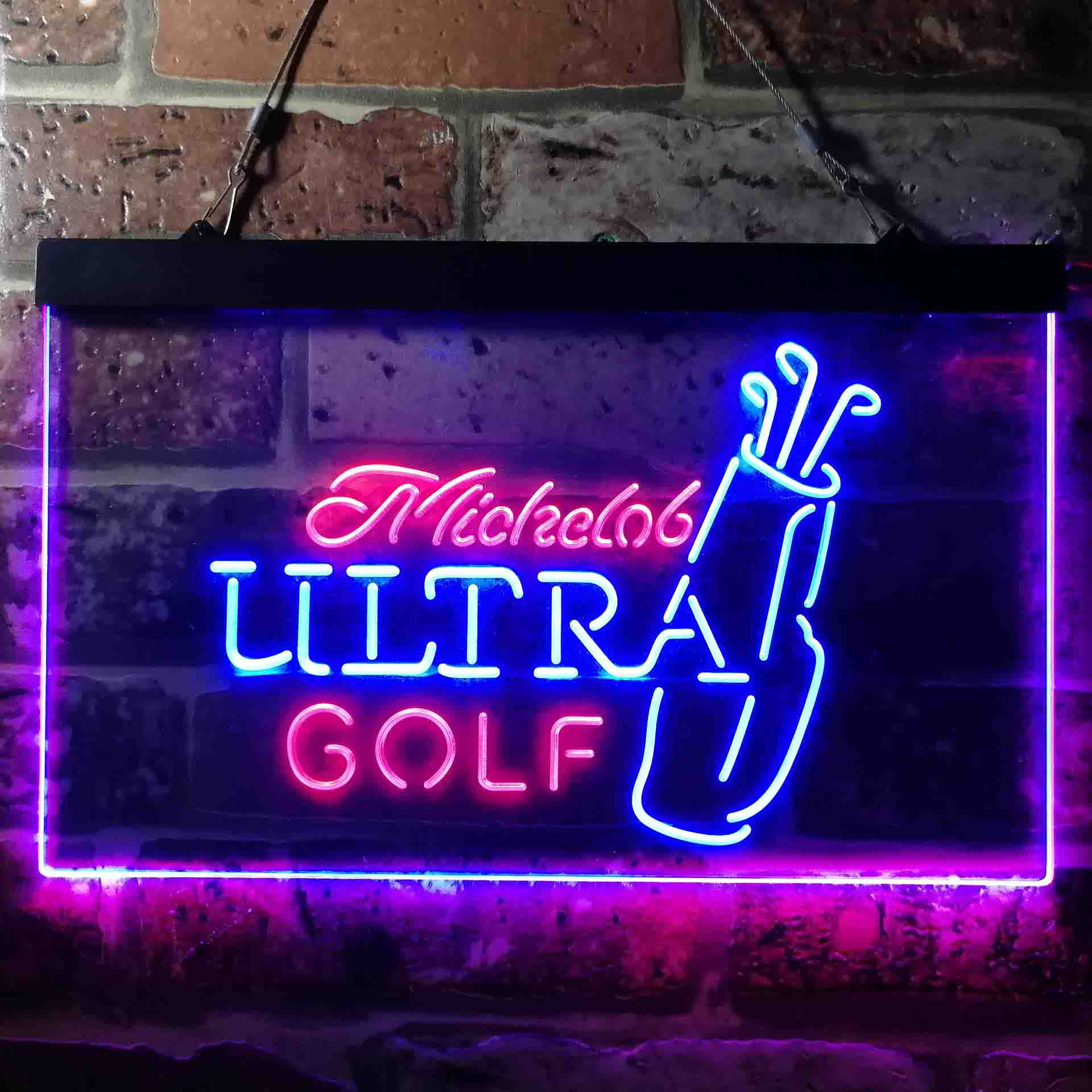 Michelob Ultra Golf Bag Neon LED Sign