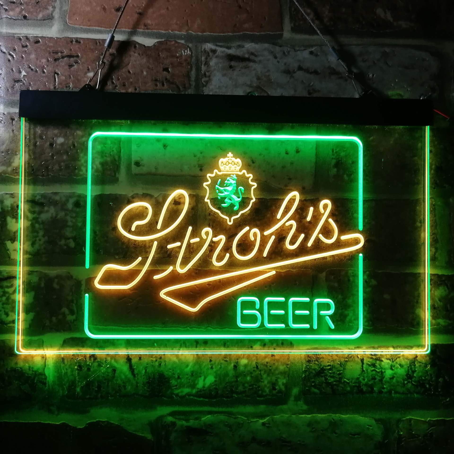 Stroh's Beer Man Cave Bar Neon LED Sign