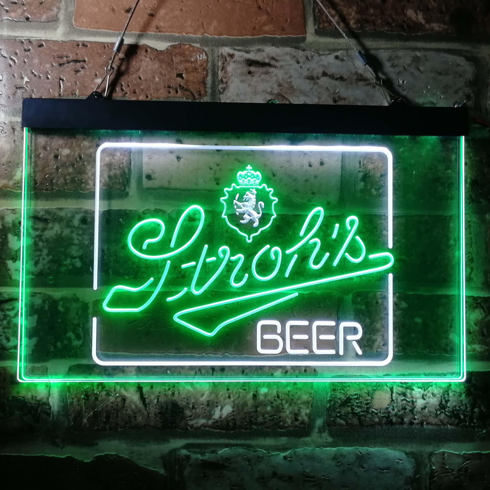 Stroh's Beer Man Cave Bar Neon LED Sign