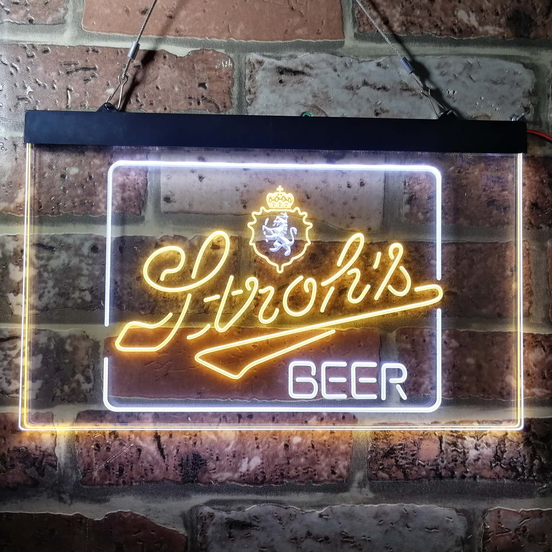 Stroh's Beer Man Cave Bar Neon LED Sign