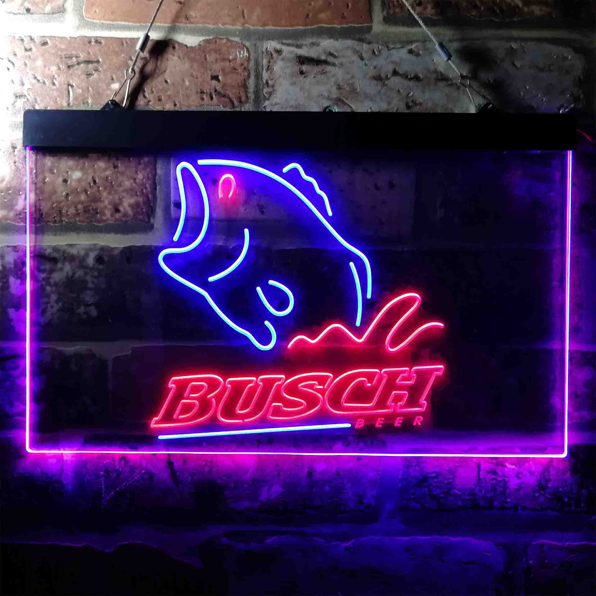 Busch Beer Fishing Camp Neon LED Sign