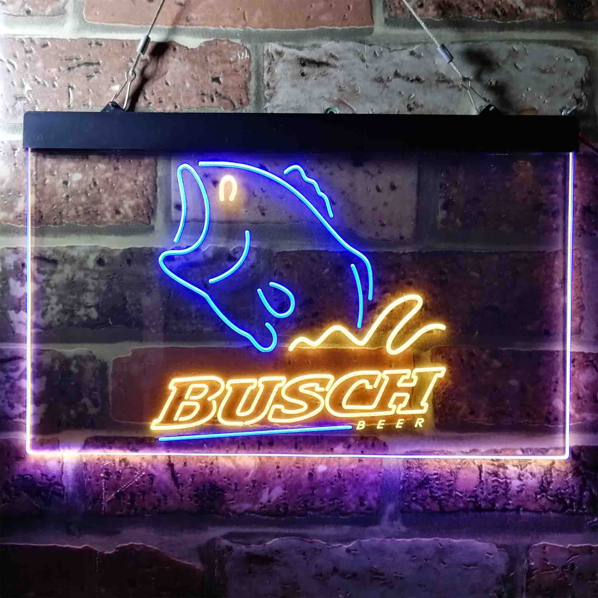 Busch Beer Fishing Camp Neon LED Sign