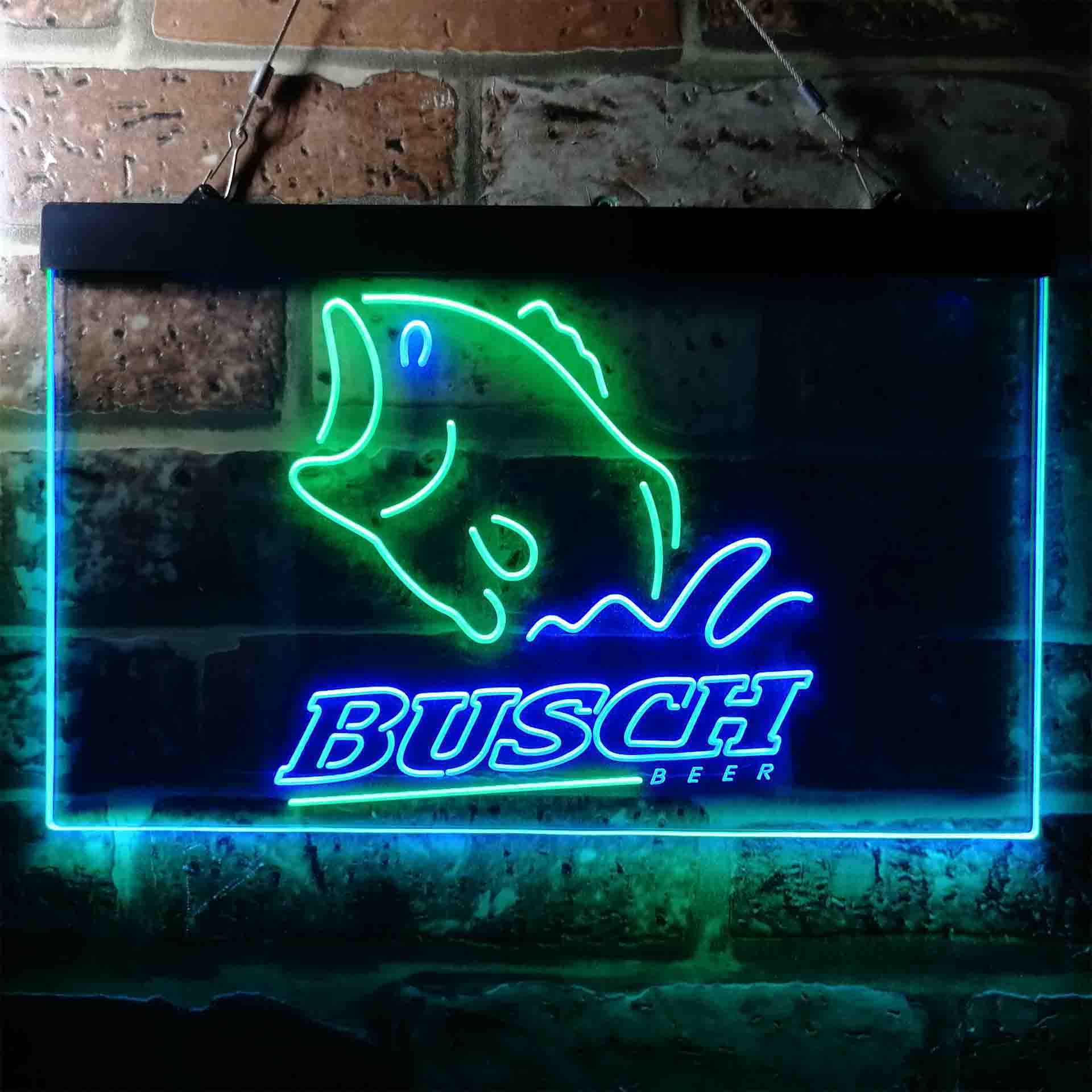 Busch Beer Fishing Camp Neon LED Sign