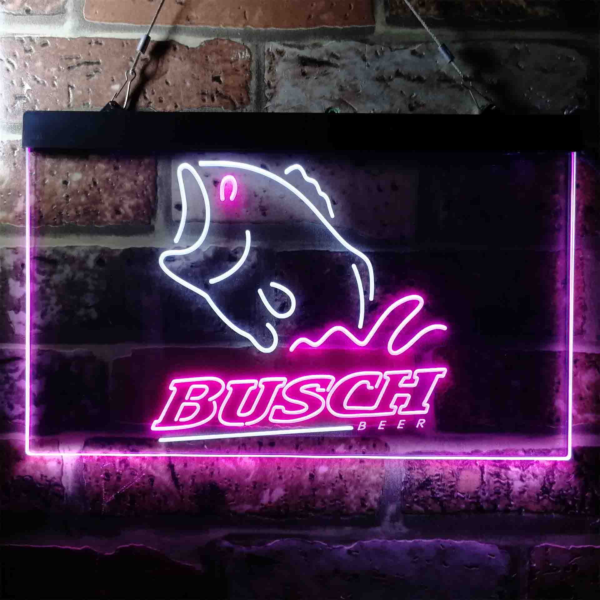 Busch Beer Fishing Camp Neon LED Sign