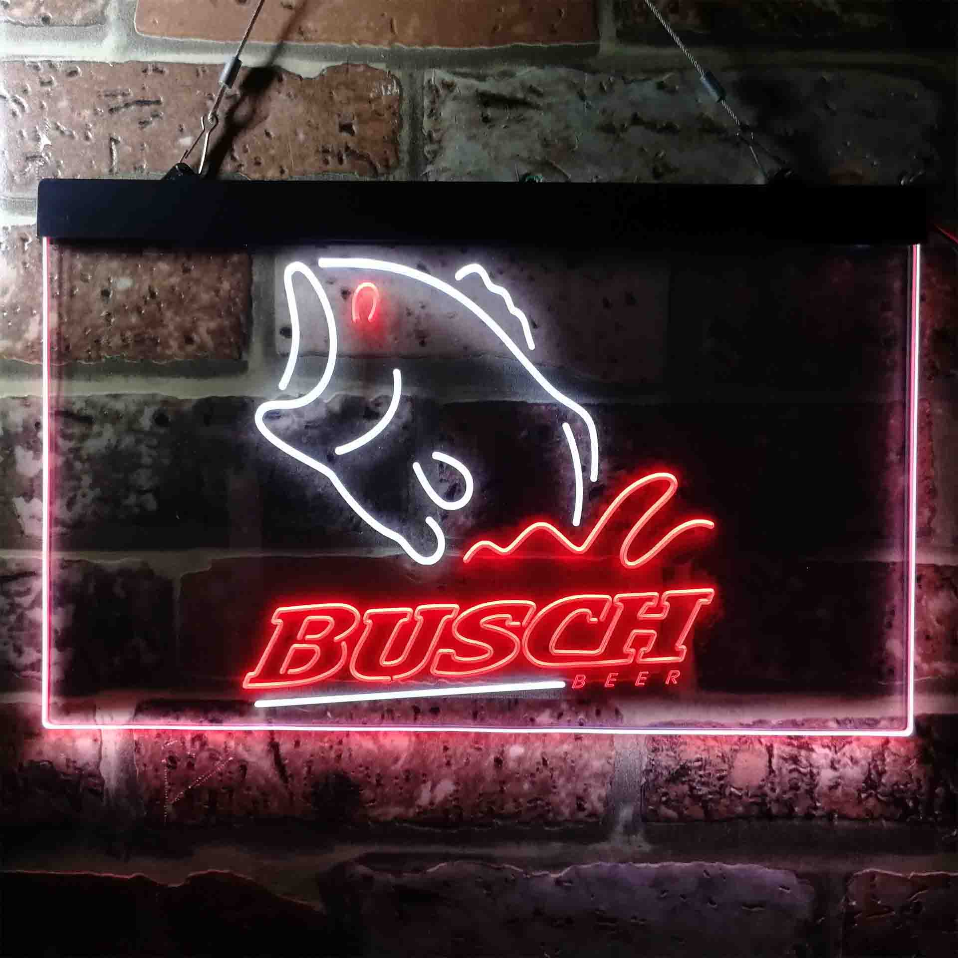 Busch Beer Fishing Camp Neon LED Sign