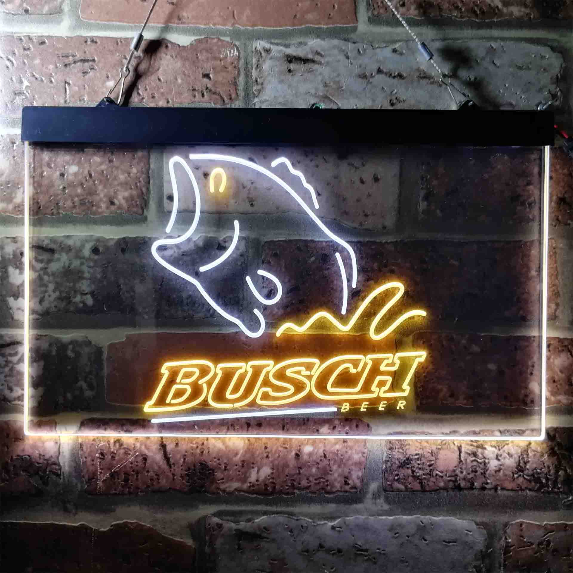 Busch Beer Fishing Camp Neon LED Sign