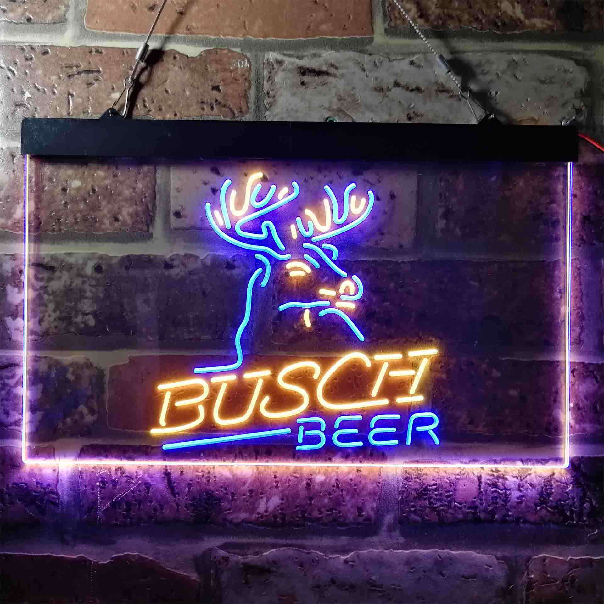 Busch Beer Den Deer Hunt Neon LED Sign