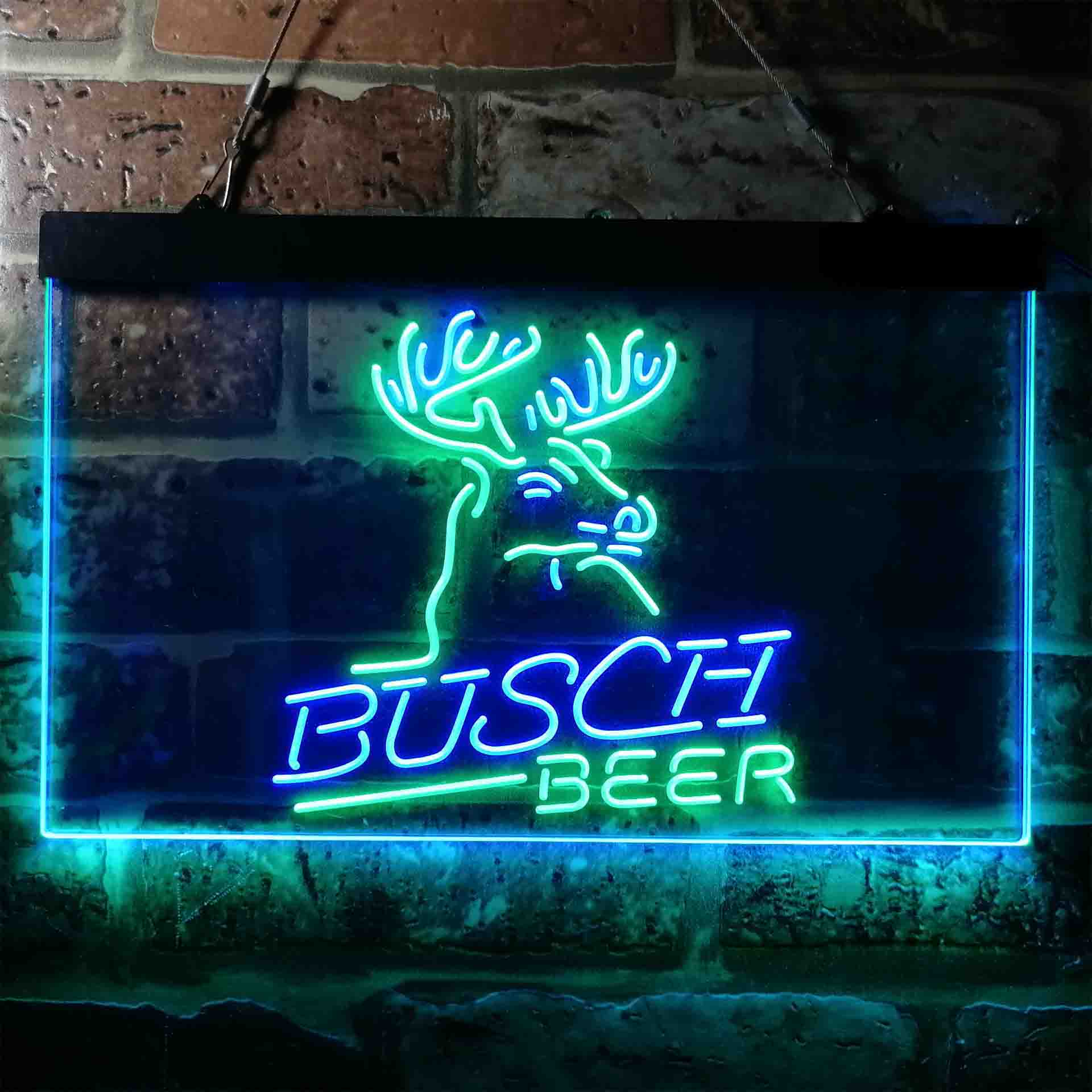 Busch Beer Den Deer Hunt Neon LED Sign