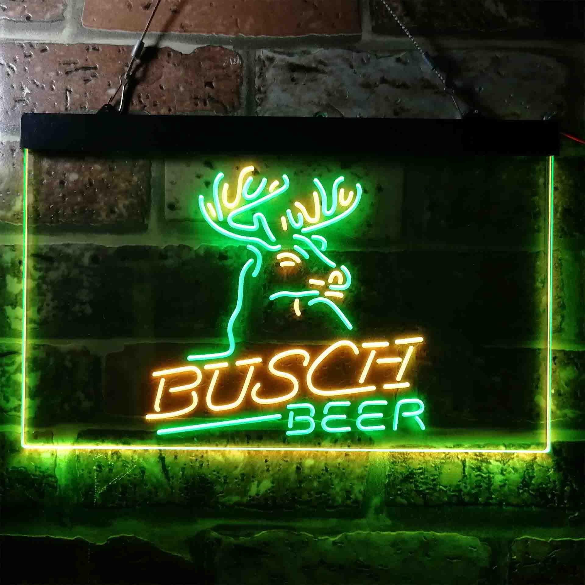 Busch Beer Den Deer Hunt Neon LED Sign