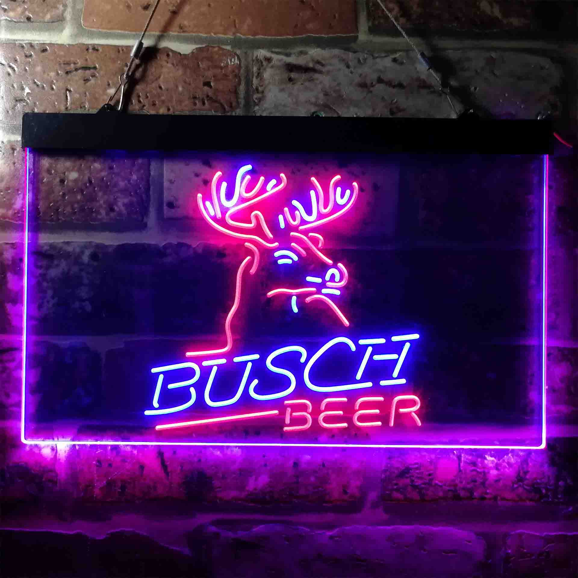 Busch Beer Den Deer Hunt Neon LED Sign