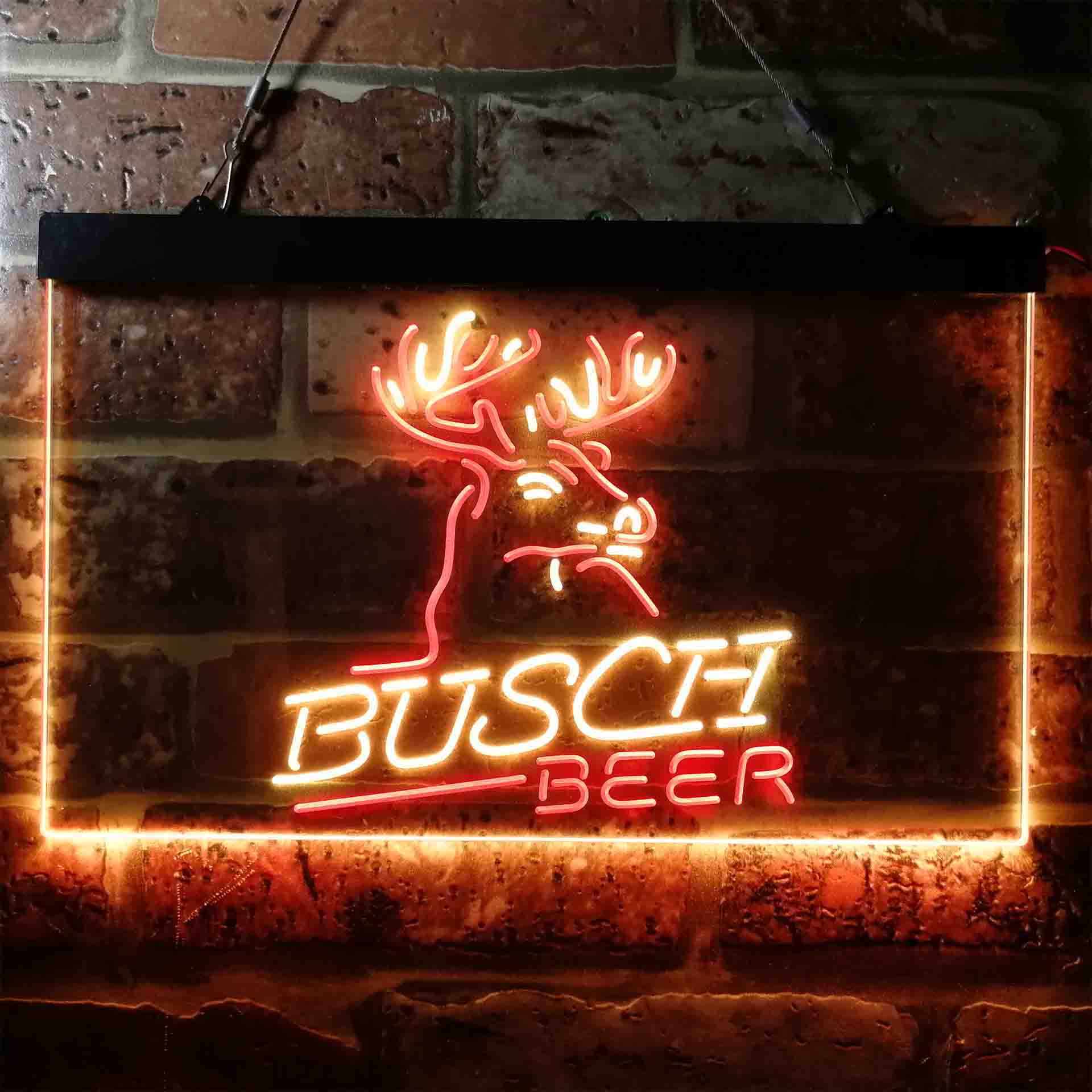 Busch Beer Den Deer Hunt Neon LED Sign