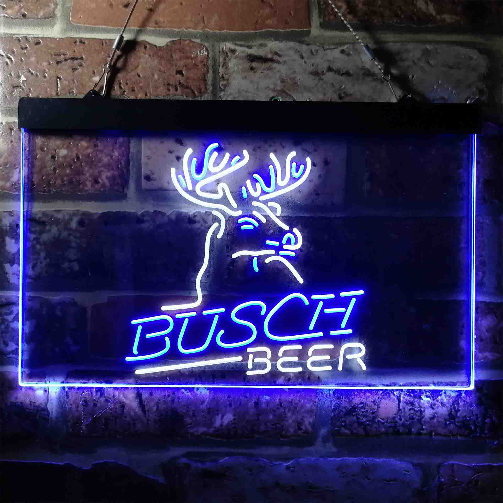 Busch Beer Den Deer Hunt Neon LED Sign