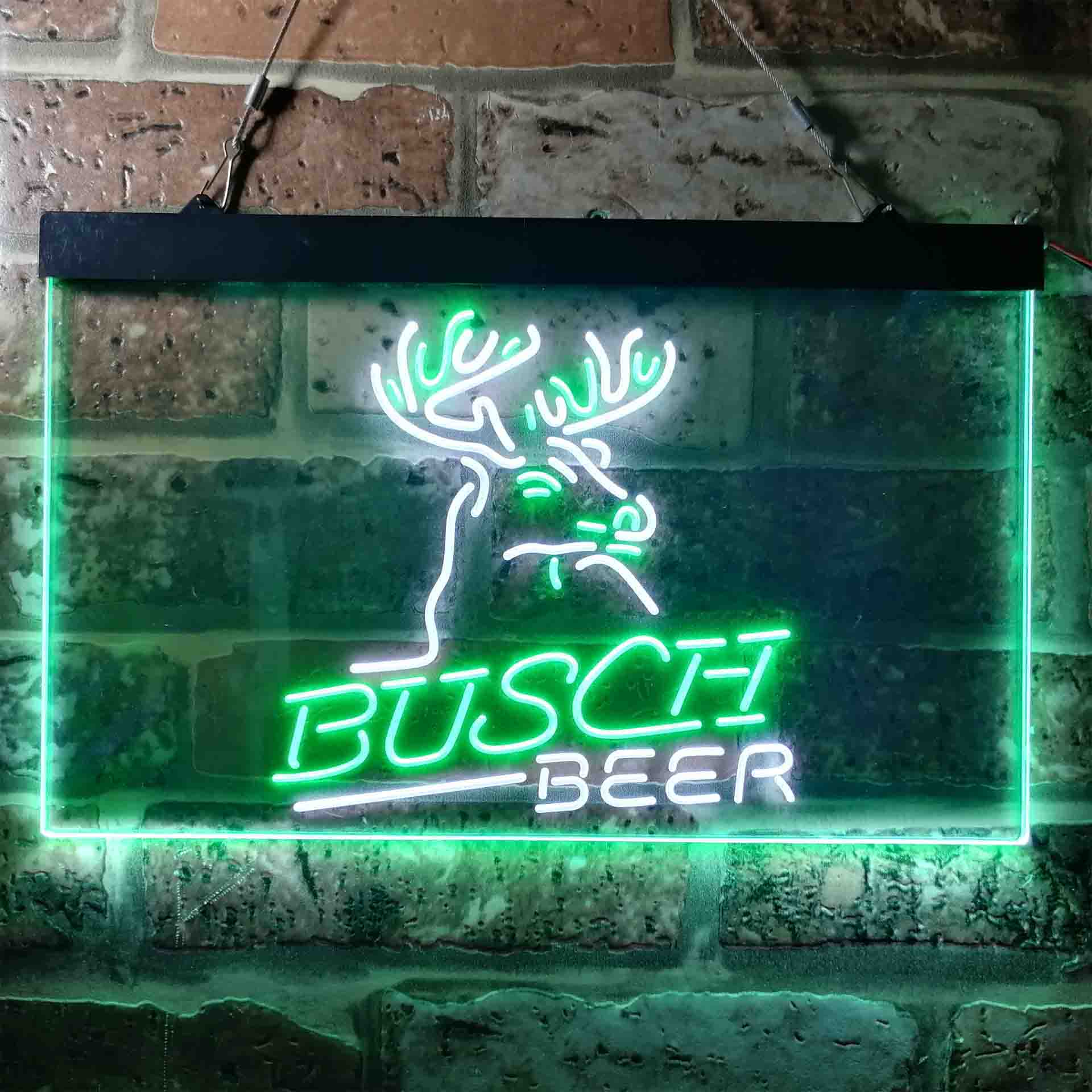 Busch Beer Den Deer Hunt Neon LED Sign