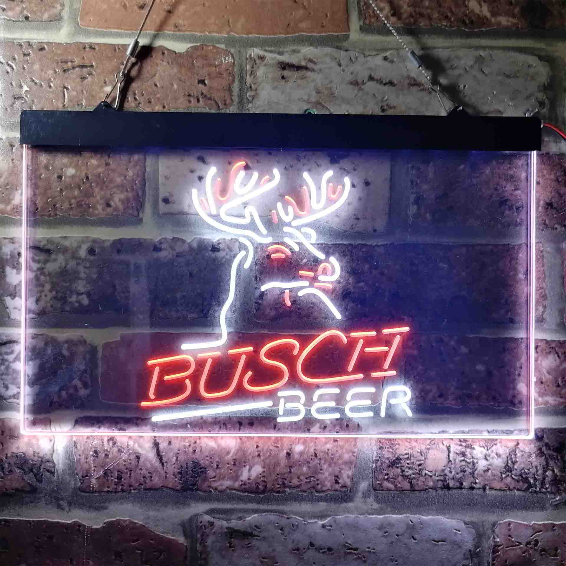 Busch Beer Den Deer Hunt Neon LED Sign