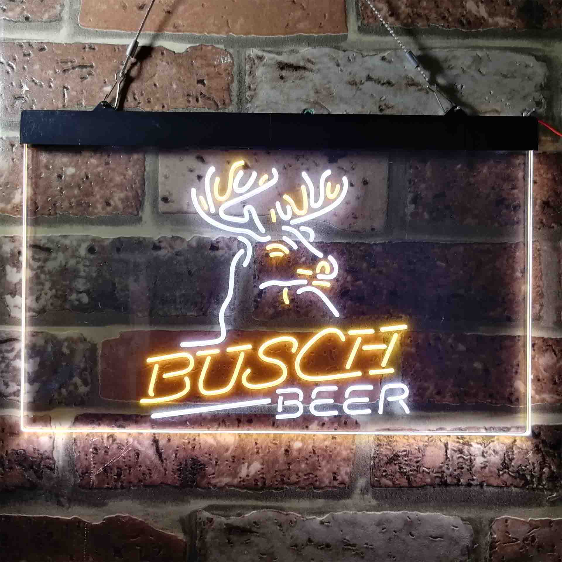 Busch Beer Den Deer Hunt Neon LED Sign