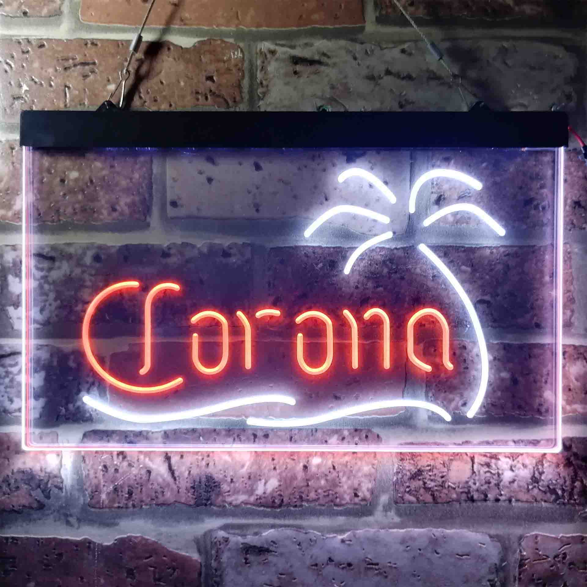 Corona Palm Tree Island Neon LED Sign