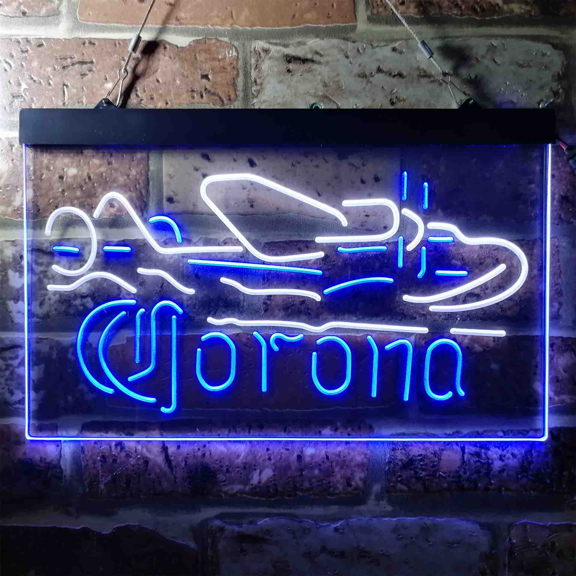 Corona Classic Plane Neon LED Sign
