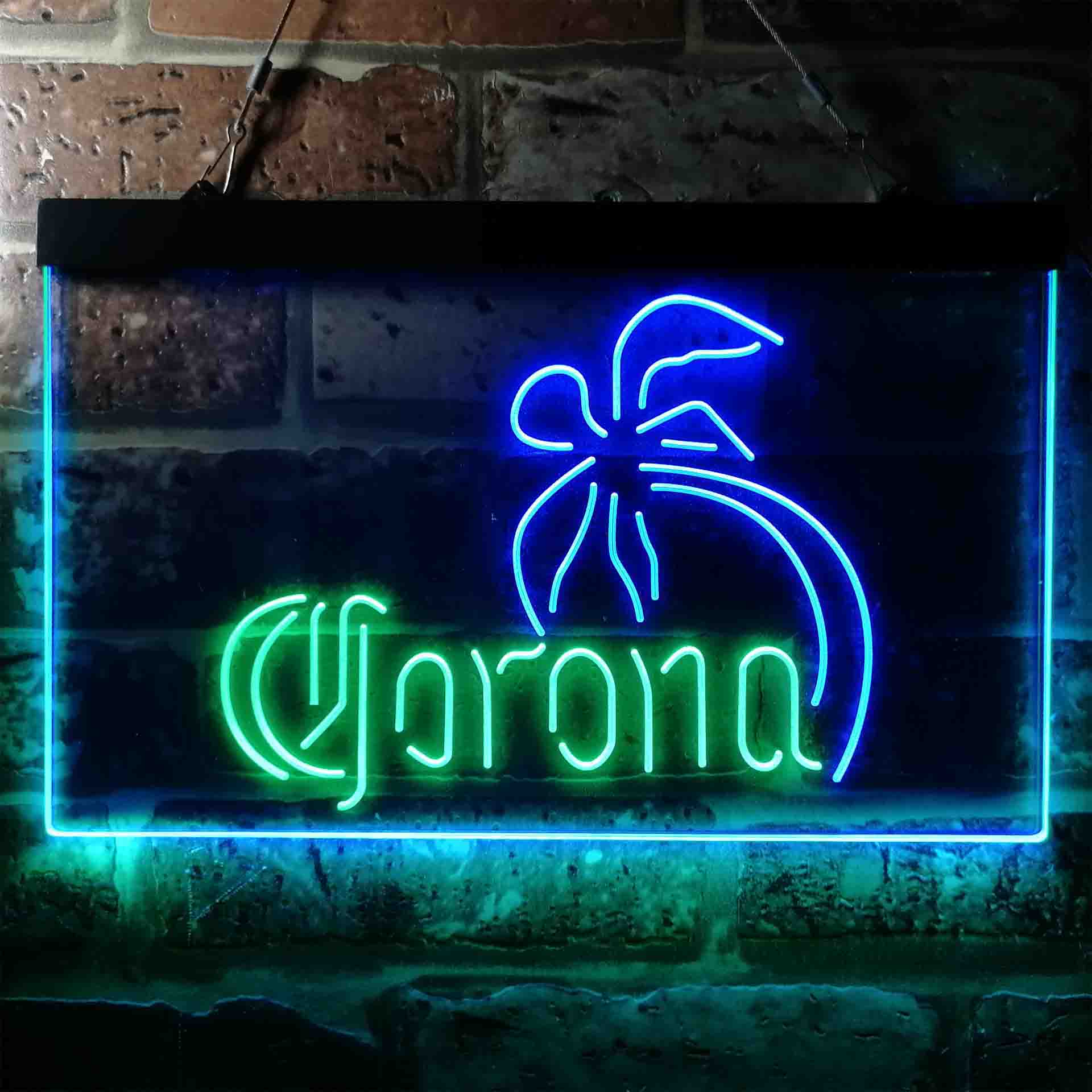 Corona Palm Tree Island Simple Neon LED Sign