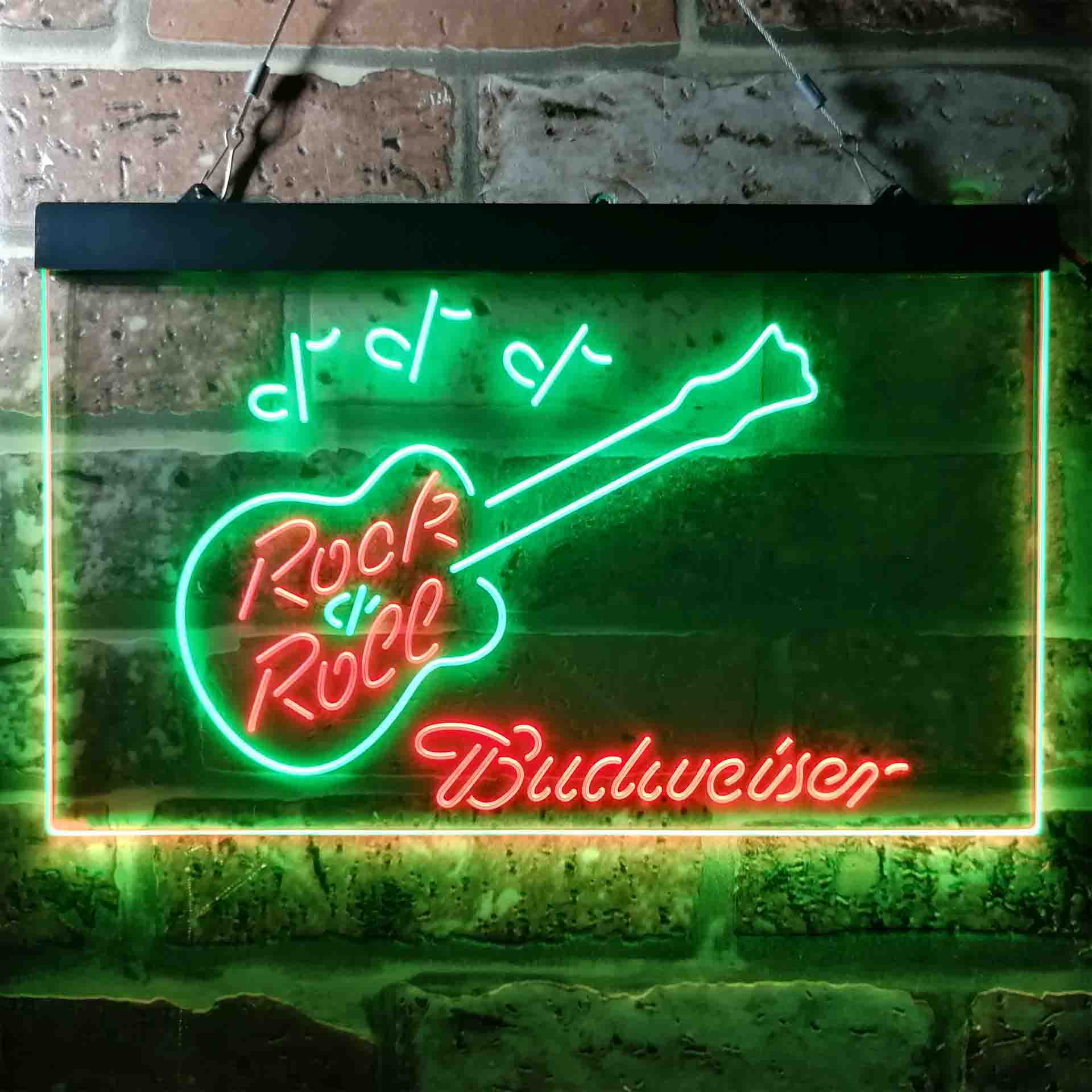 Budweiser Rock n Roll Live Music Neon LED Sign