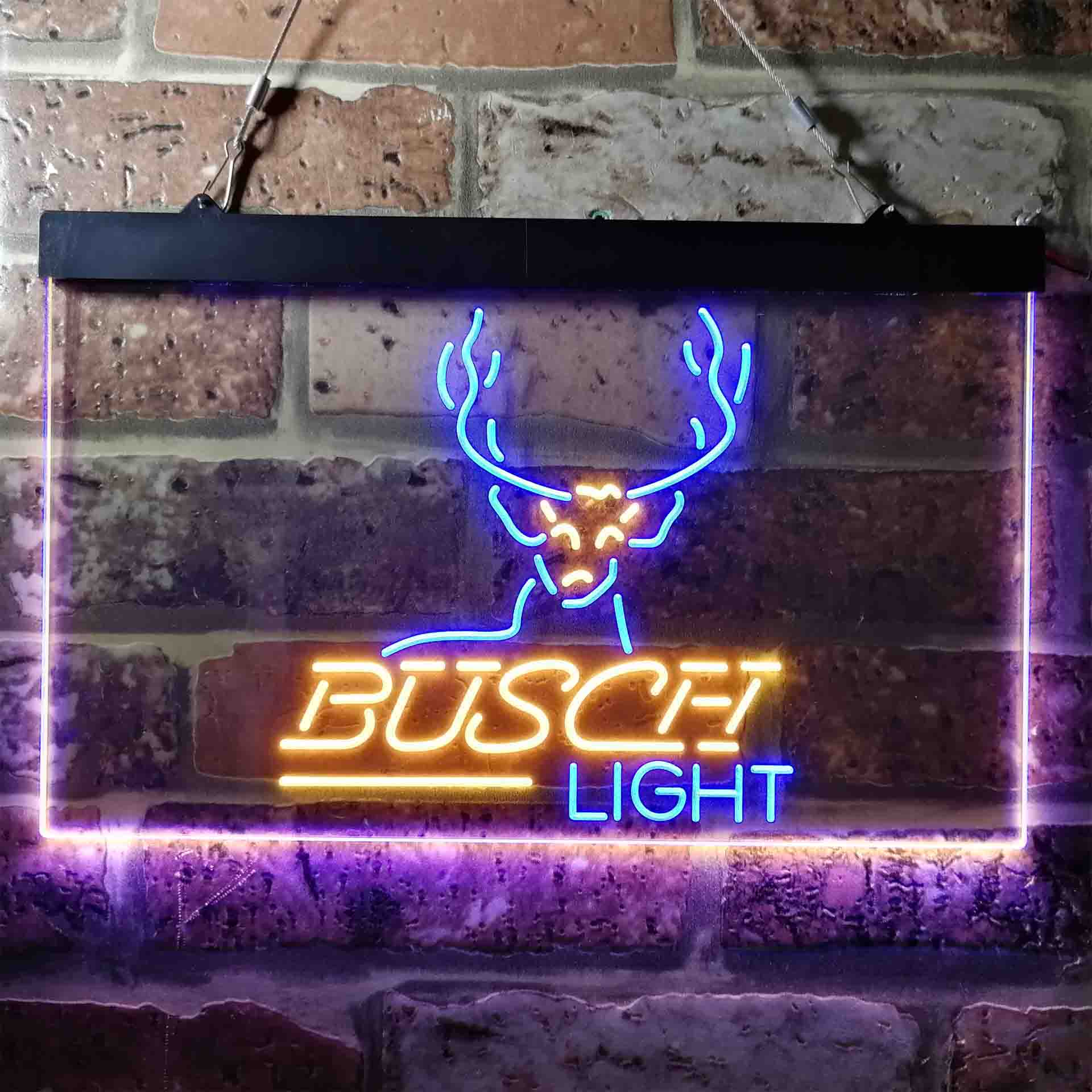 Busch Deer Hunting Beer Light Neon LED Sign