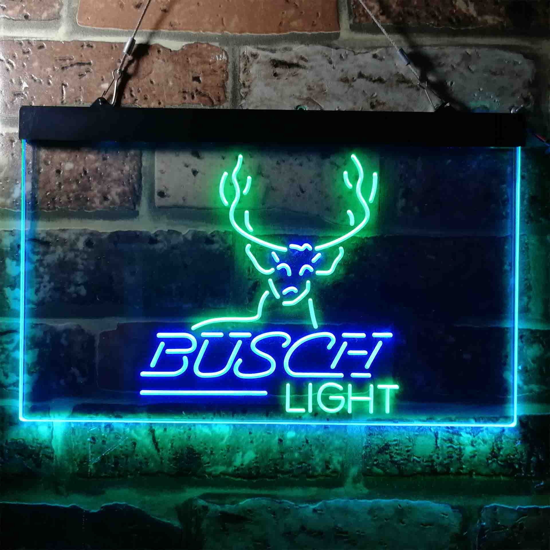 Busch Deer Hunting Beer Light Neon LED Sign