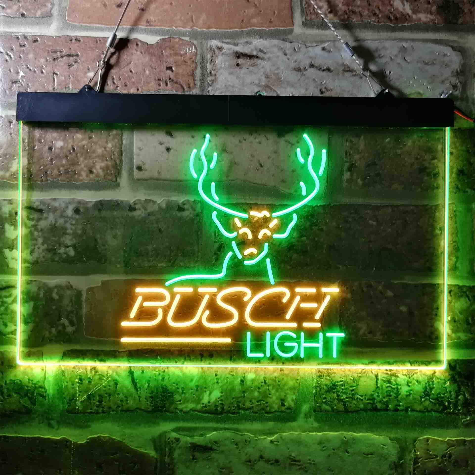 Busch Deer Hunting Beer Light Neon LED Sign